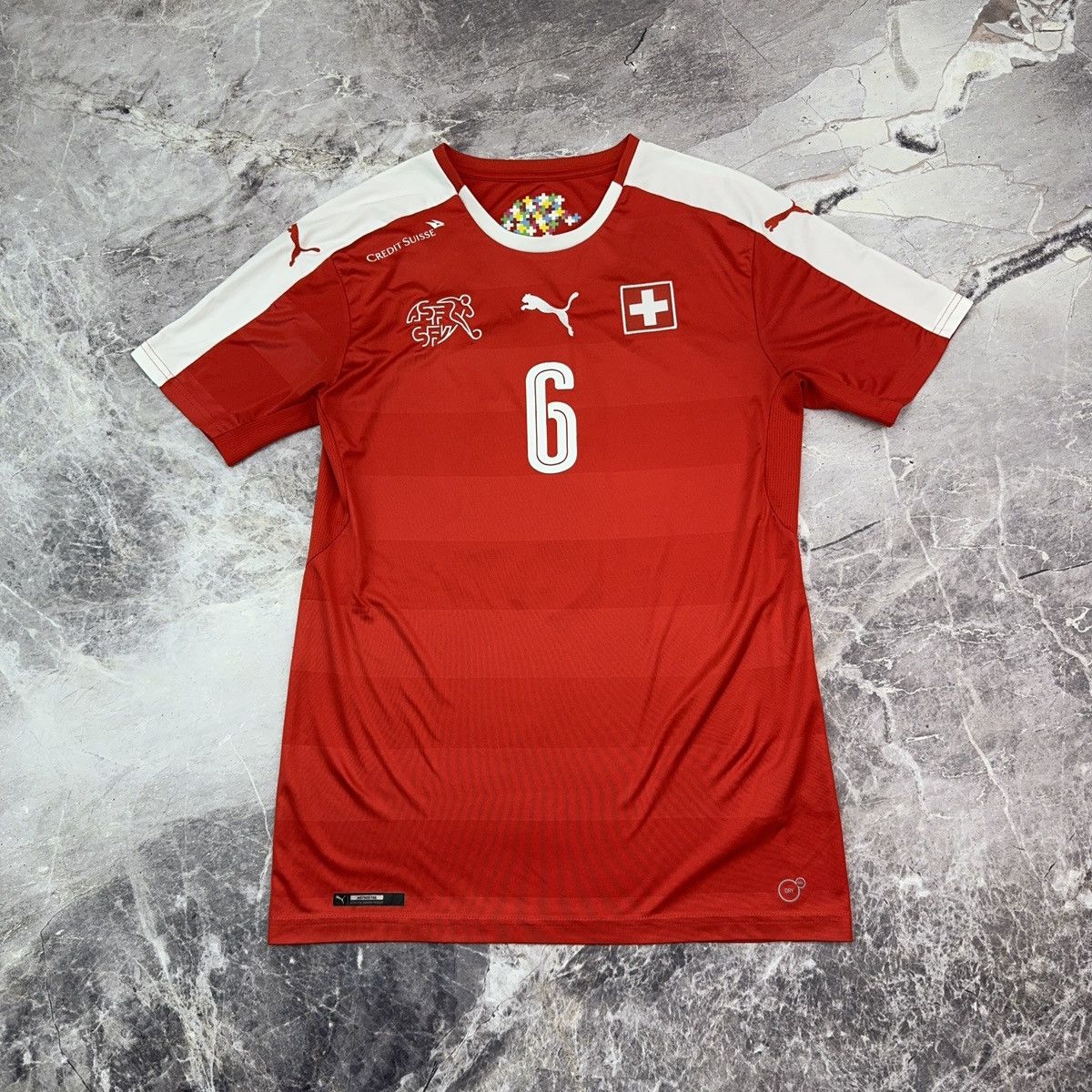 Other Puma Switzerland Jersey 2016-2018 National Team #6 Lang Home Size US S / EU 44-46 / 1 - 11 Thumbnail