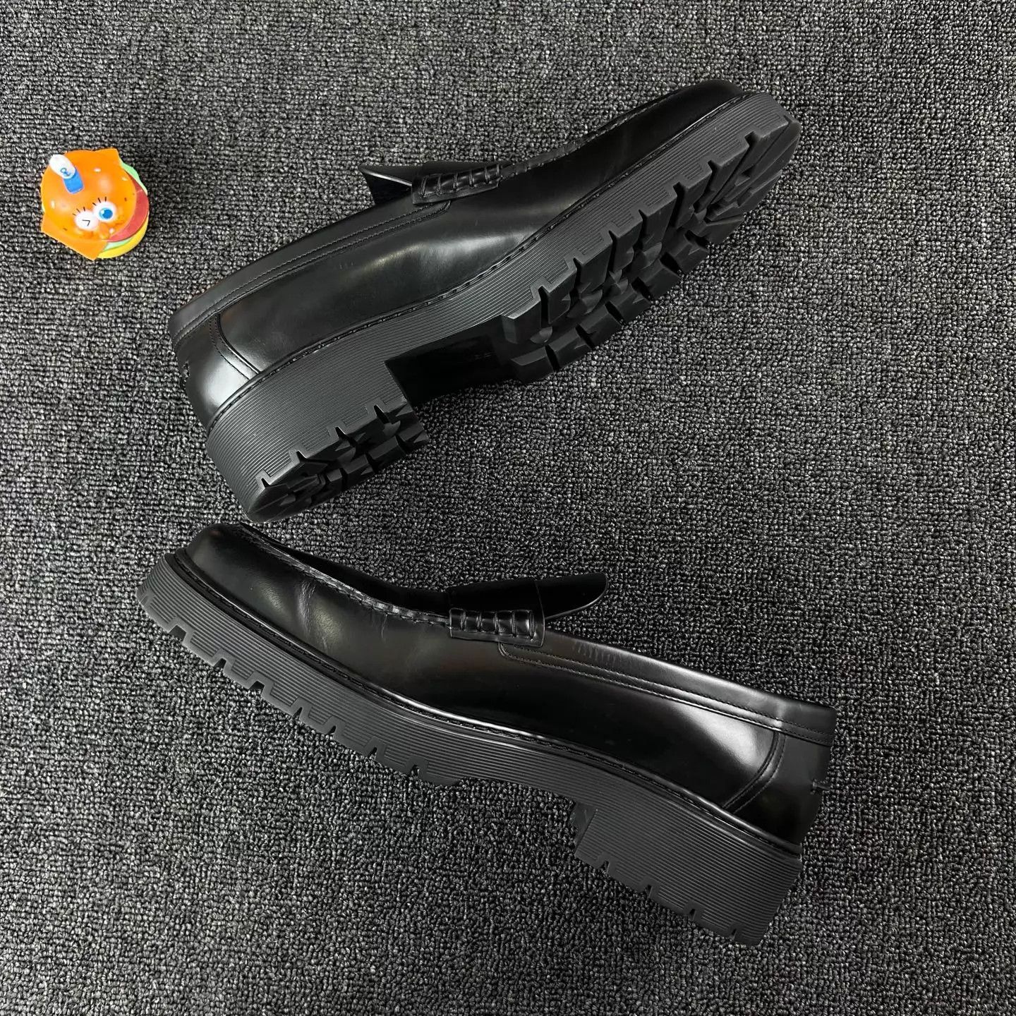 Hermes Hermes Black Loafers 43 HB6619 with Box & Dust Bag Size US 10 / EU 43 - 3 Thumbnail