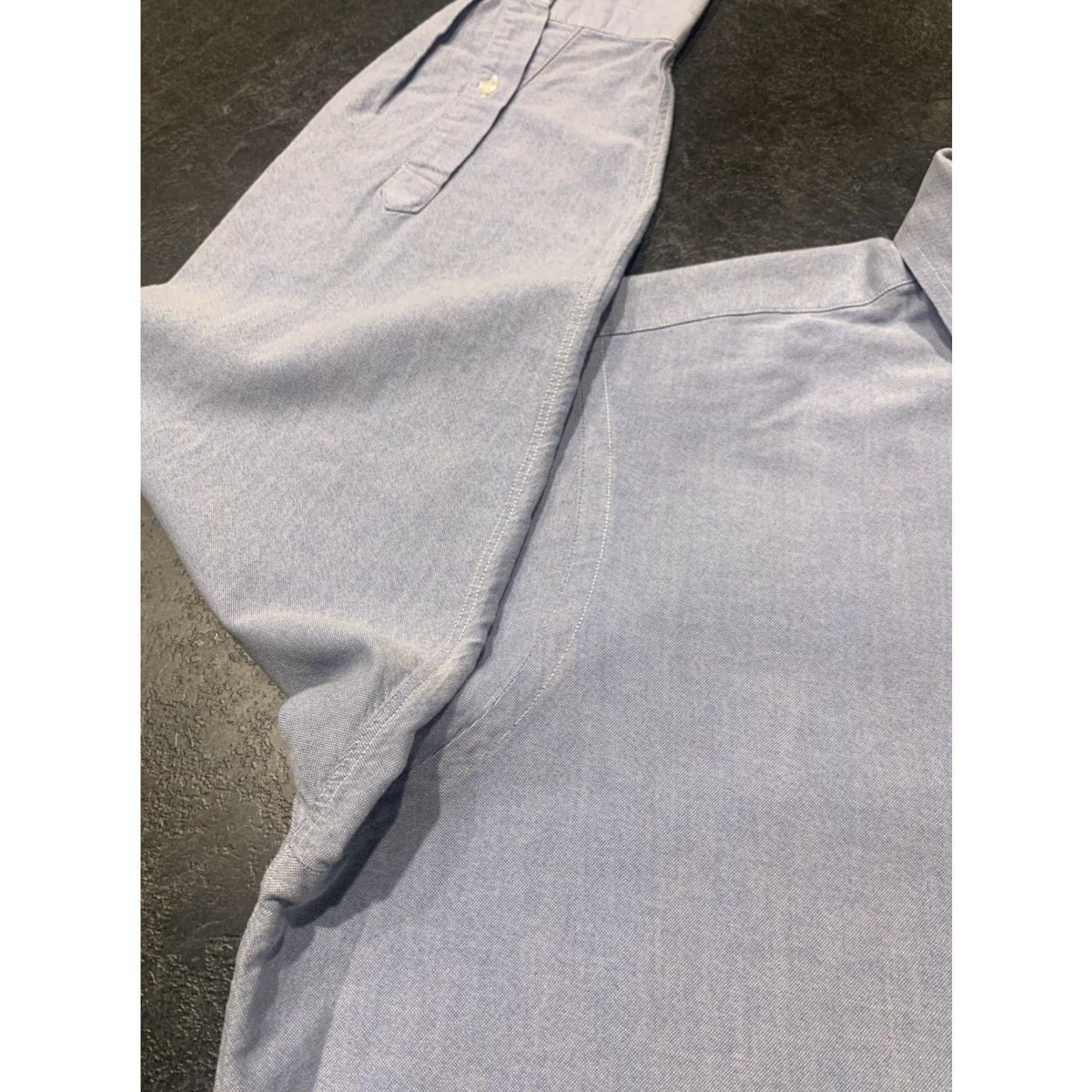 Gant VINTAGE GANT Oxford Button-Up Shirt 17 Blue Solid Long Sleeve Mens Size US XL / EU 56 / 4 - 5 Thumbnail
