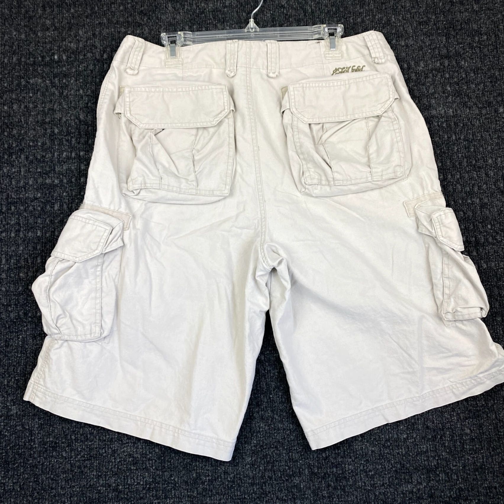 Ecko Unltd. VINTAGE Ecko Unltd. Cargo Shorts Beige 34 Men 34 Inseam 12 in Canvas Cotton Relaxed 90s Grunge Hip Hop Baggy Casual Workwear Size US 34 / EU 50 - 2 Thumbnail
