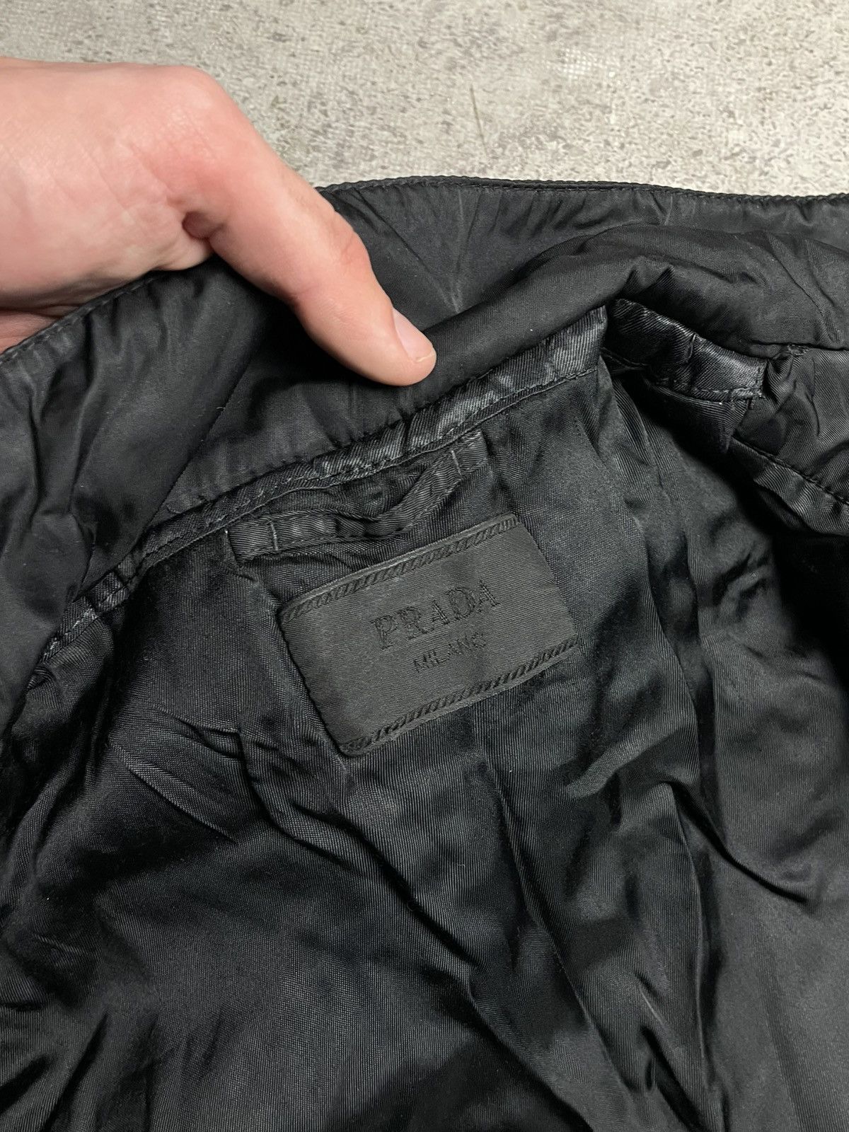 Prada Prada Milano Nylon Military Black Field Jacket Size US XL / EU 56 / 4 - 17 Thumbnail