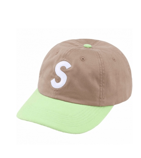 Supreme Supreme 2 Tone S Logo 6-Panel Hat Tan Lime Green SS24 Size ONE SIZE - 1 Thumbnail
