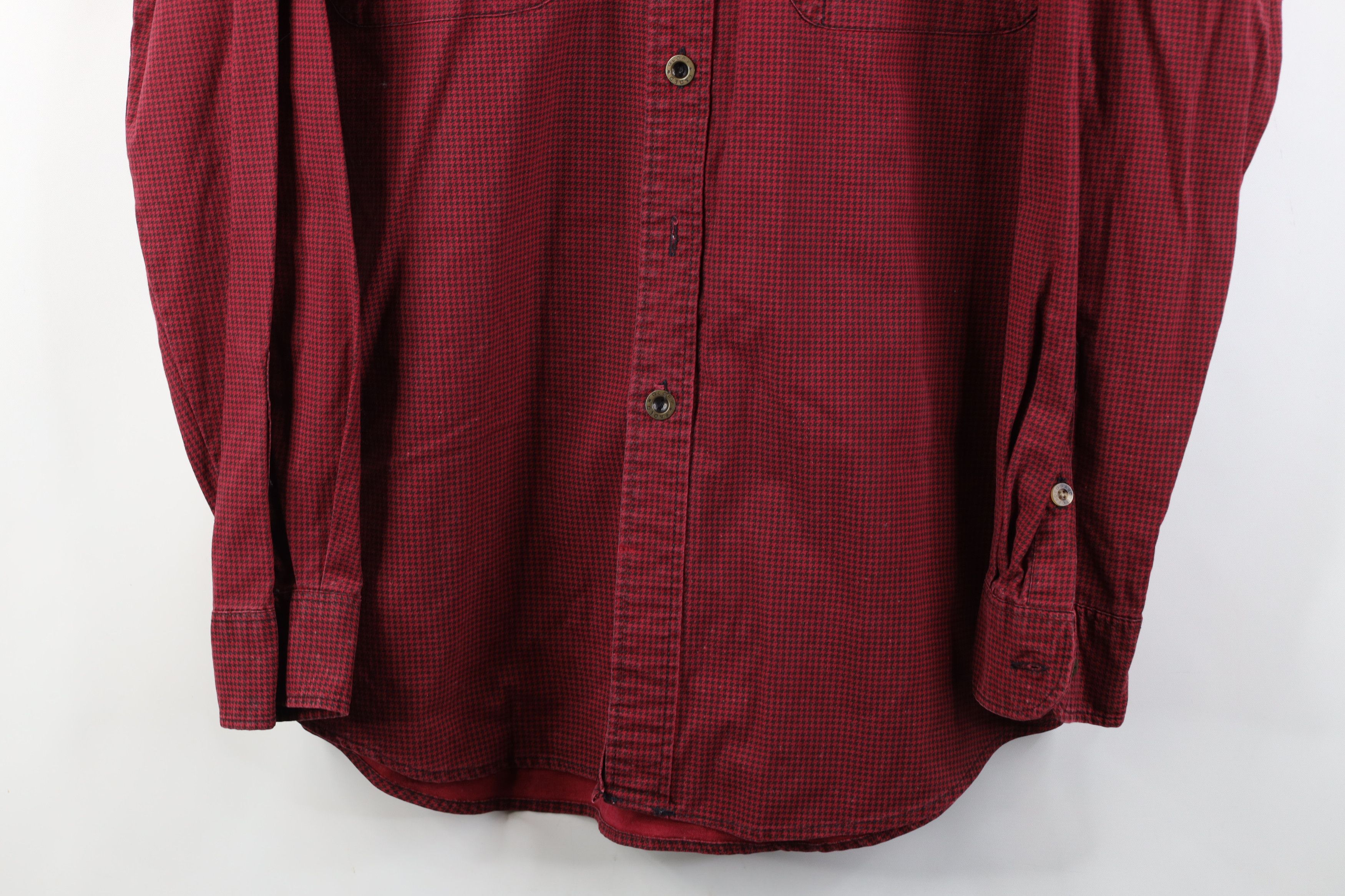 Vintage Vintage 90s Streetwear Houndstooth Collared Button Shirt Size US M / EU 48-50 / 2 - 3 Thumbnail