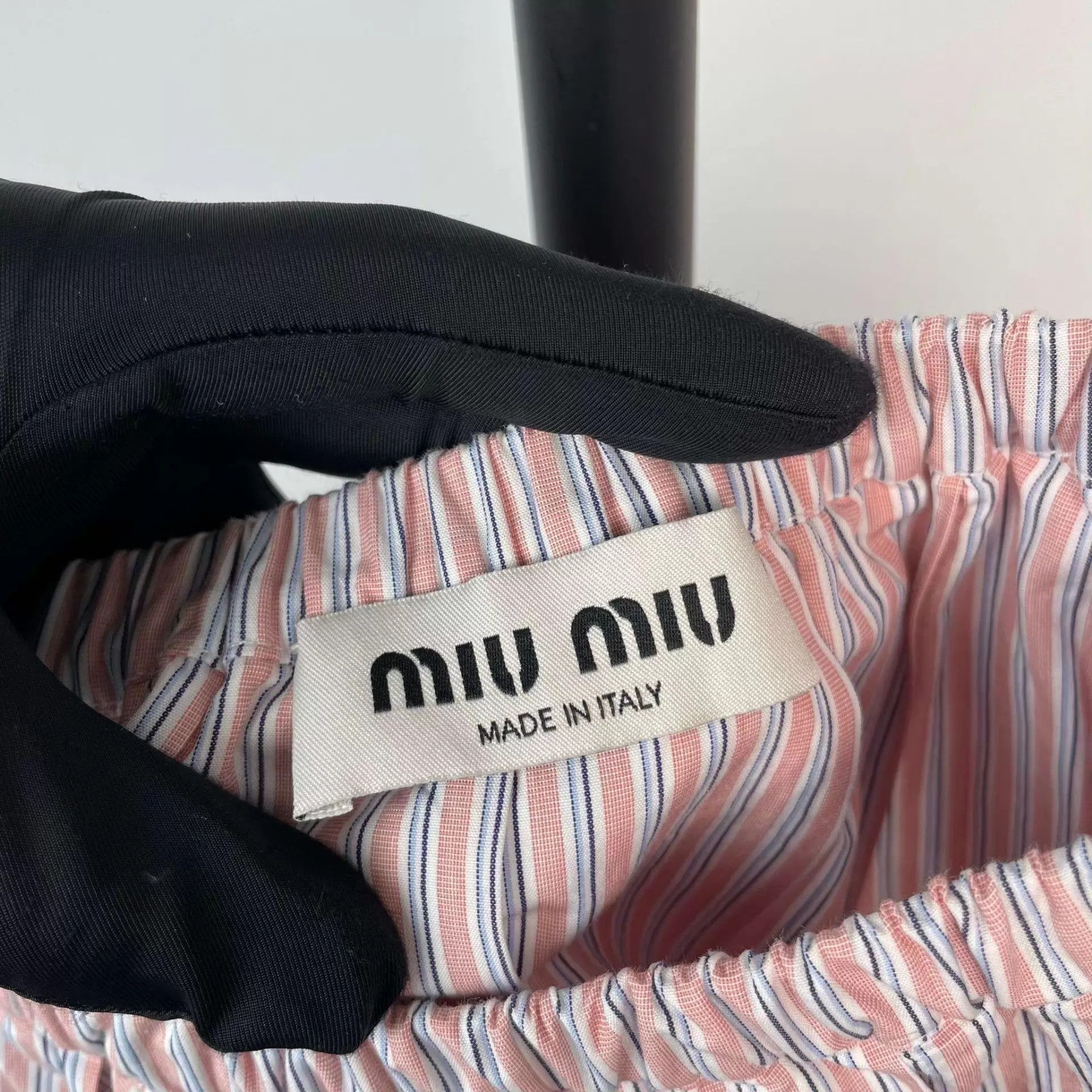 Miu Miu MIU MIU pink striped logo lace pleated skirt Size XS / US 0-2 / IT 36-38 - 4 Thumbnail