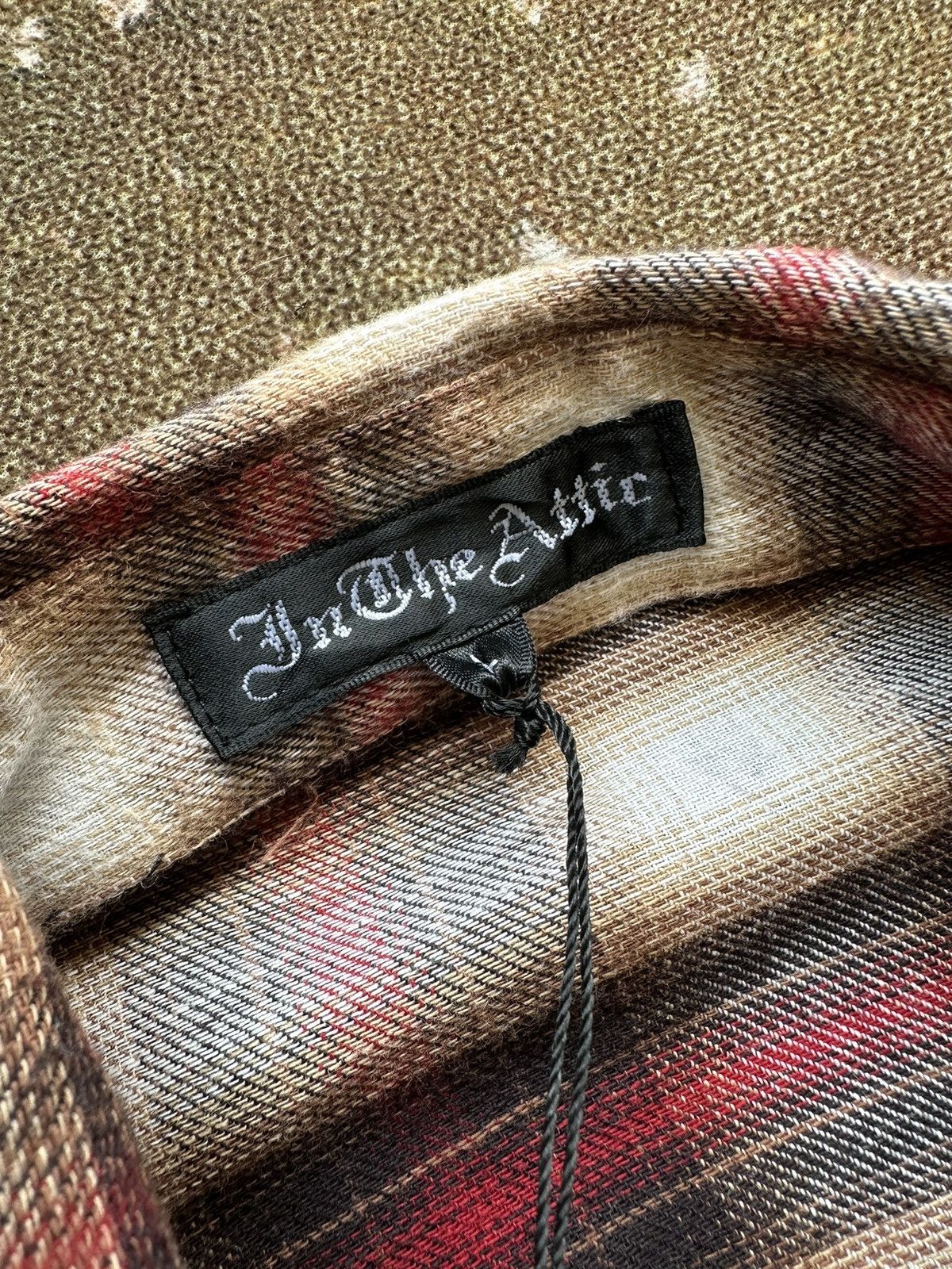In The Attic 00's In The Attic shadow plaid shirt Size US M / EU 48-50 / 2 - 10 Thumbnail
