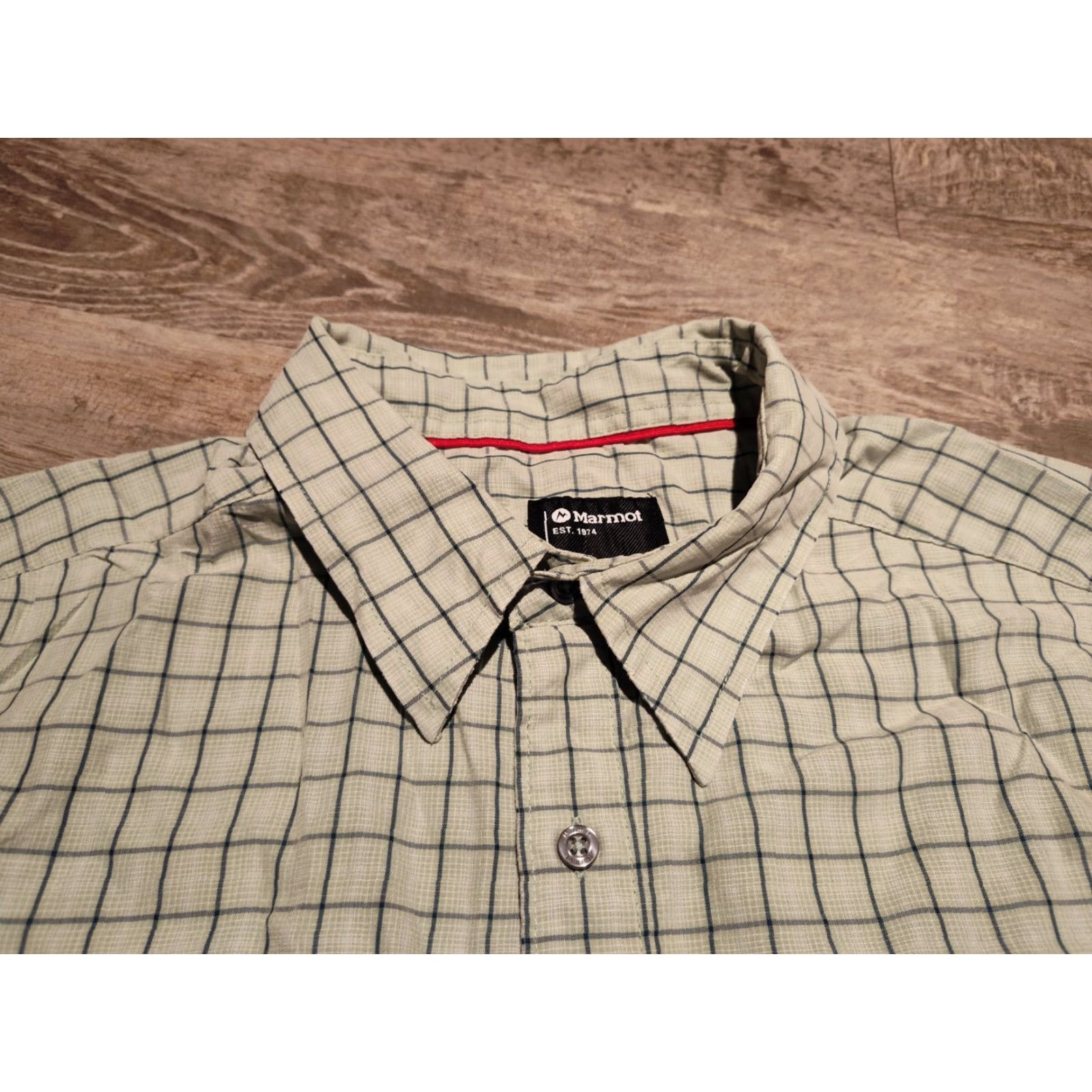 Marmot Marmot Eldridge Short Sleeve Button-Up Shirt 2XL Green Check Casual, Workwear, Travel Men's Regular UPF 20 Rayon Polyester Modal Size US XXL / EU 58 / 5 - 4 Thumbnail