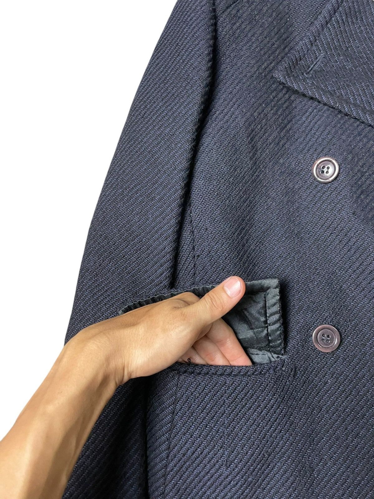 Japanese Brand × Vintage Marella Double Breasted Pea Coat (54) Size US XXS / EU 40 - 7 Thumbnail