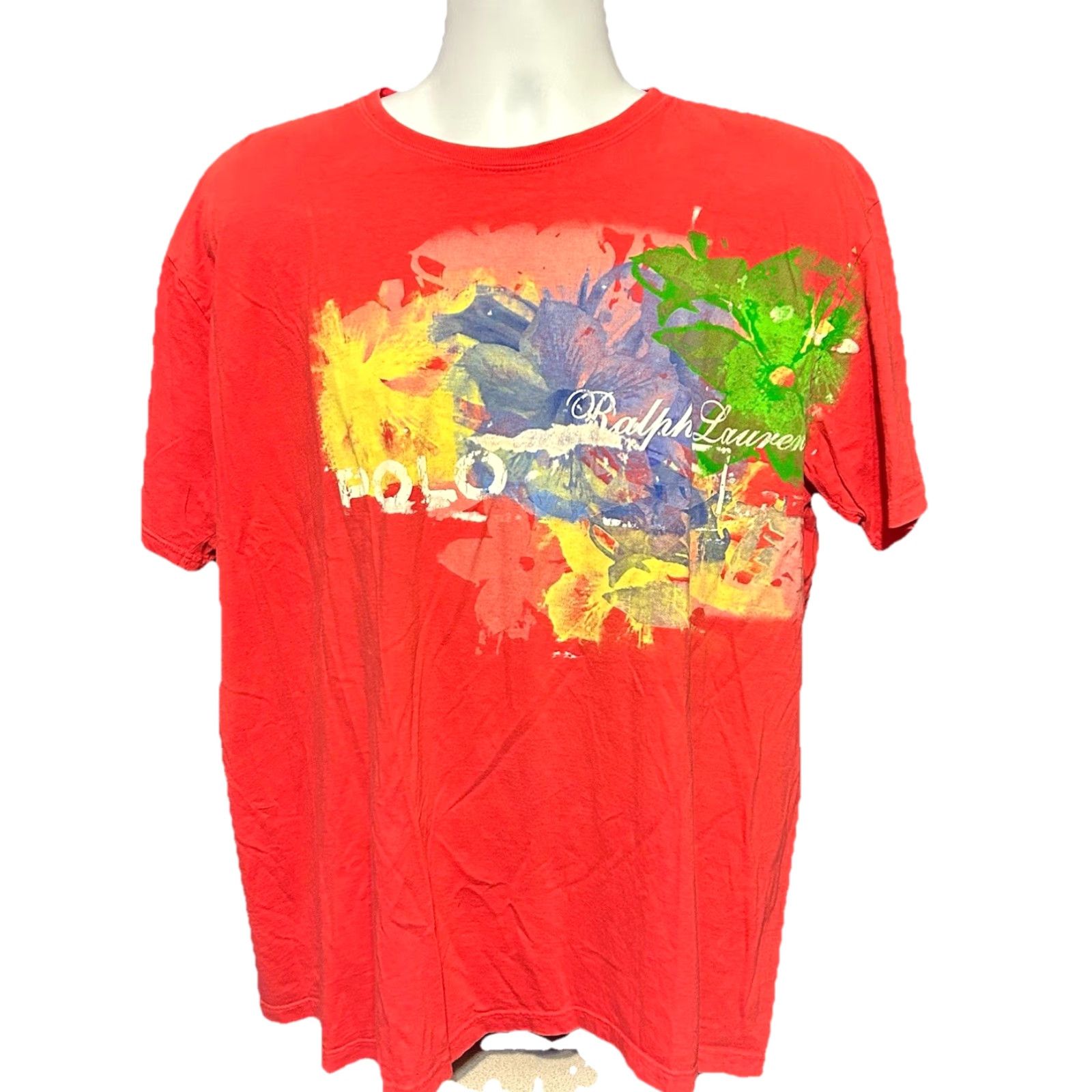 Polo Ralph Lauren Polo Ralph Lauren Shirt Men L Red Short Sleeve Floral Art Graphic VTG Polo By Ralph Lauren Shirt Men Large Red Short Sleeve Floral Art Graphic Size US L / EU 52-54 / 3 - 2 Thumbnail