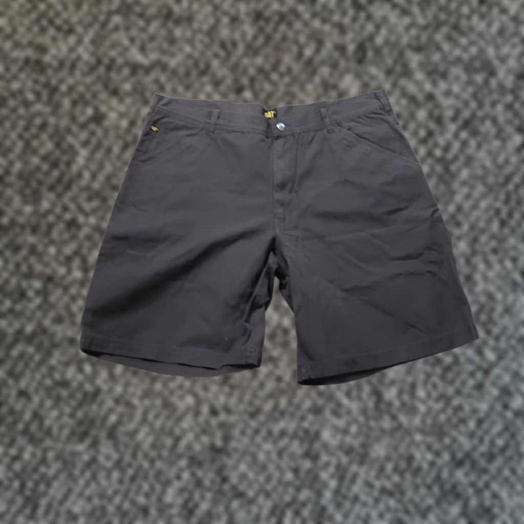 Vintage VINTAGE CAT Carpenter Shorts Mens 40 Brown Canvas Workwear Bermuda 5-Pocket Design Regular Mid Rise Jeans Style Workwear Mens Brown Canvas Shorts Size US 40 / EU 56 - 1 Thumbnail