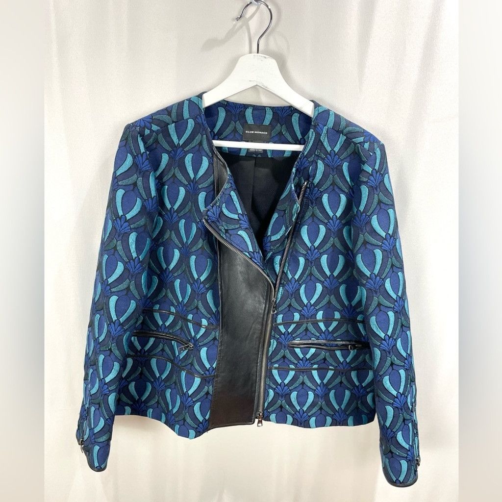 Club Monaco Club Monaco Aubrey Jacket W/ Lambskin Panel Women Size 12 Size XL / US 12-14 / IT 48-50 - 5 Thumbnail