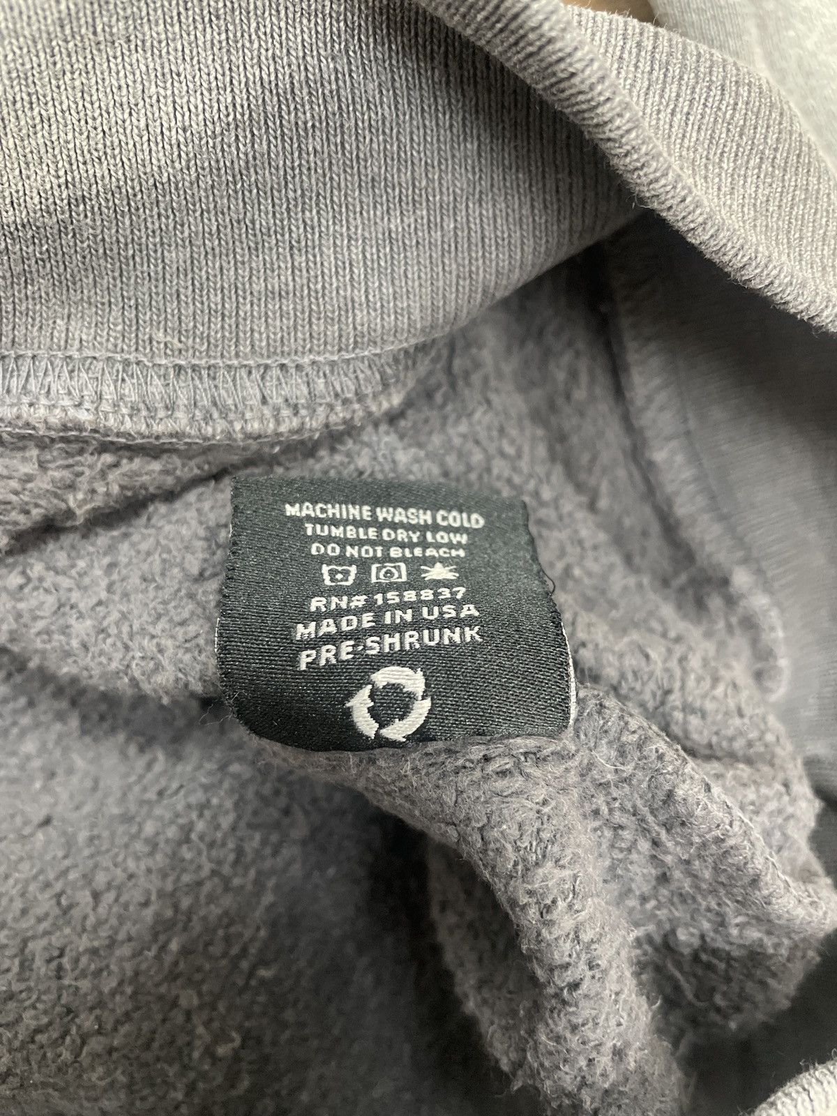 Revenge Revenge Charcoal Distressed Wash Embroidered Sweatshirt Size US L / EU 52-54 / 3 - 6 Thumbnail