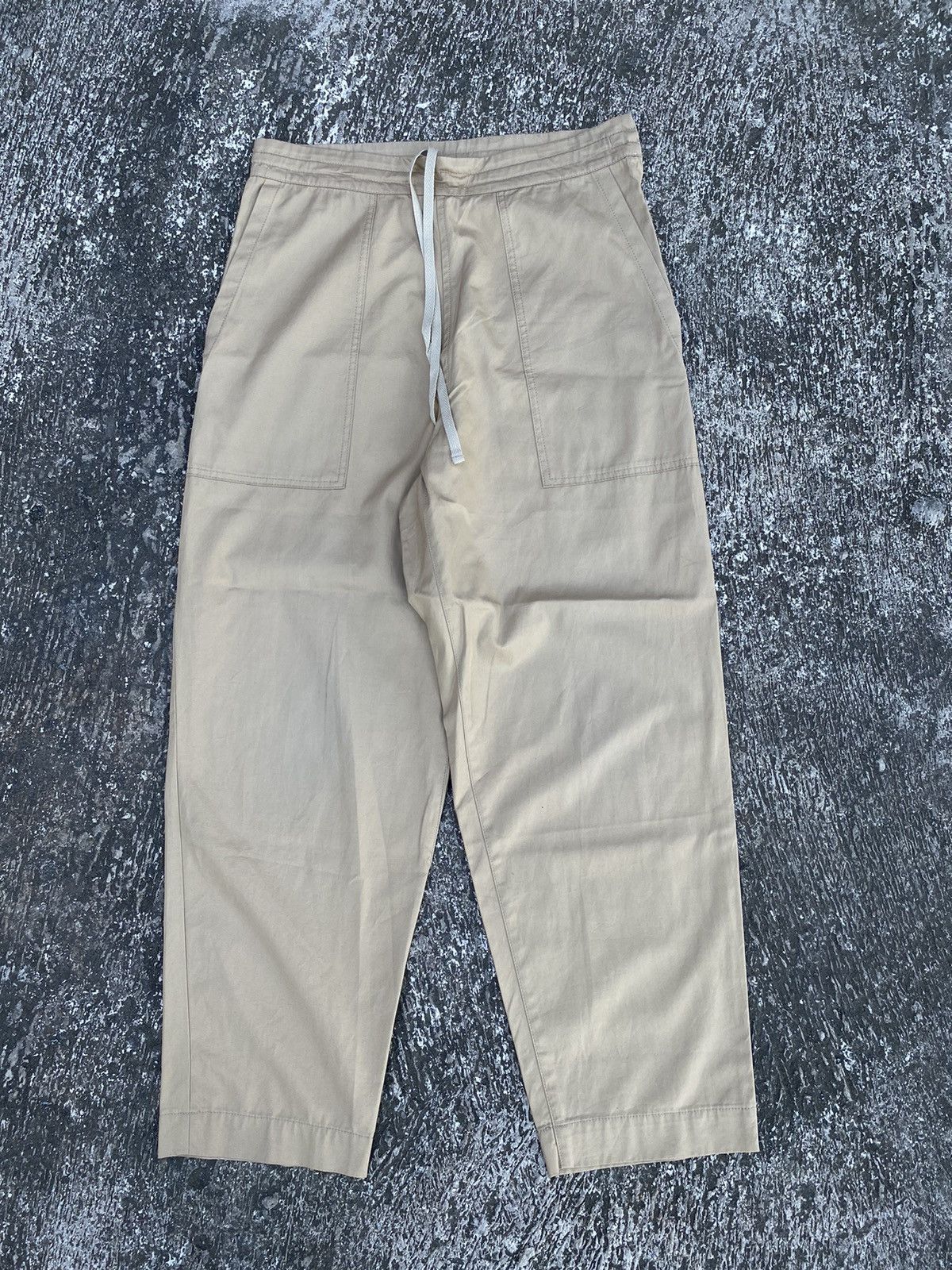image of Ys Yohji Yamamoto Baggy Pants in Beige, Men's (Size 30)