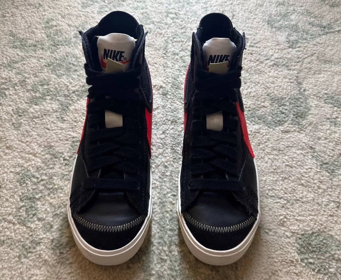 Nike Nike Blazer '77 Jumbo Mid Black Bright Crimson Size US 10 / EU 43 - 4 Thumbnail