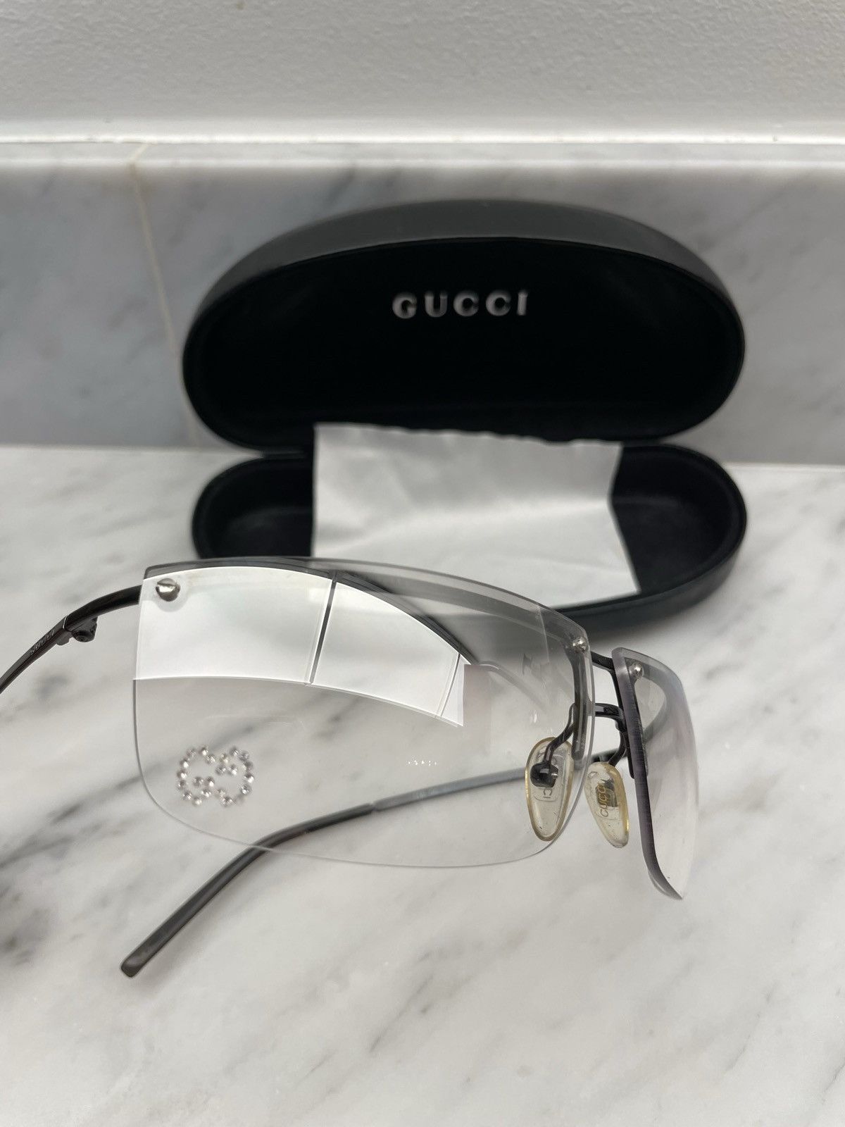 Gucci Gucci gg2653 strass 🔥 sunglasses with crystal logo rhineston Size ONE SIZE - 8 Thumbnail