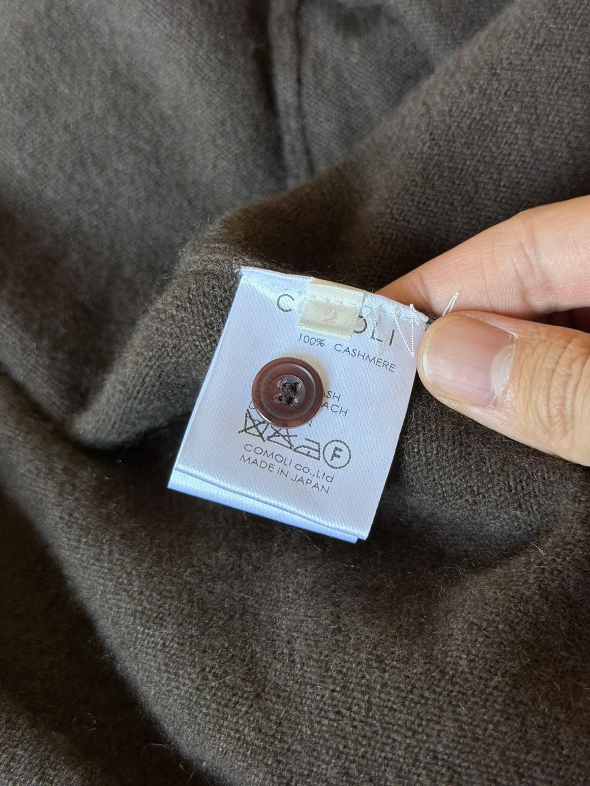 Comoli COMOLI Cashmere Cardigan, Brown Size US S / EU 44-46 / 1 - 4 Thumbnail