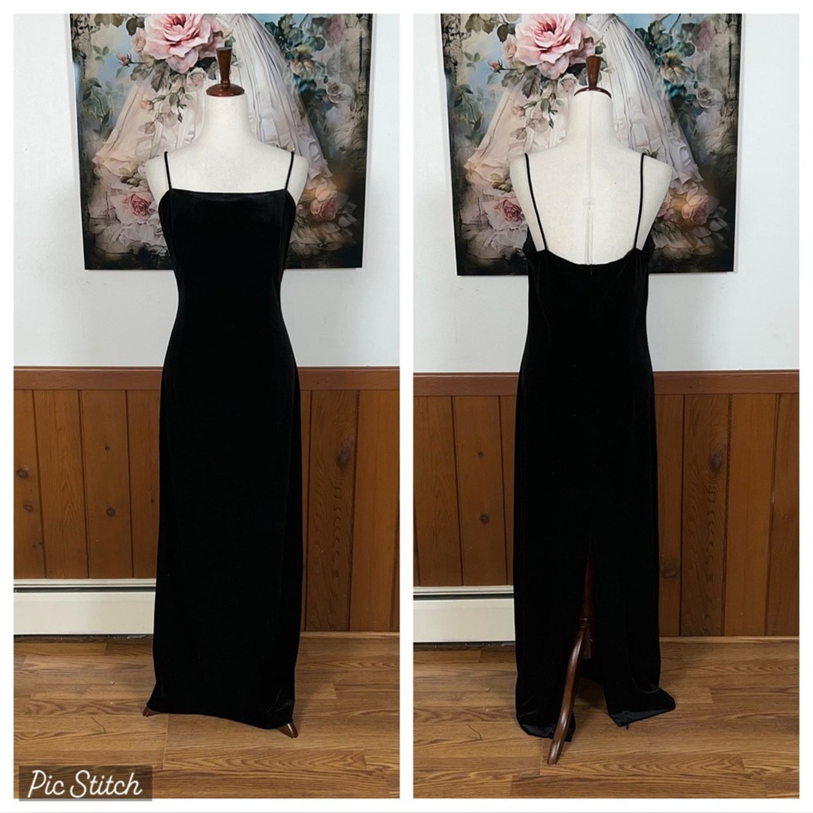 Other Elegant Dressbarn Black Velvet Gown! Size XL / US 12-14 / IT 48-50 - 1 Thumbnail