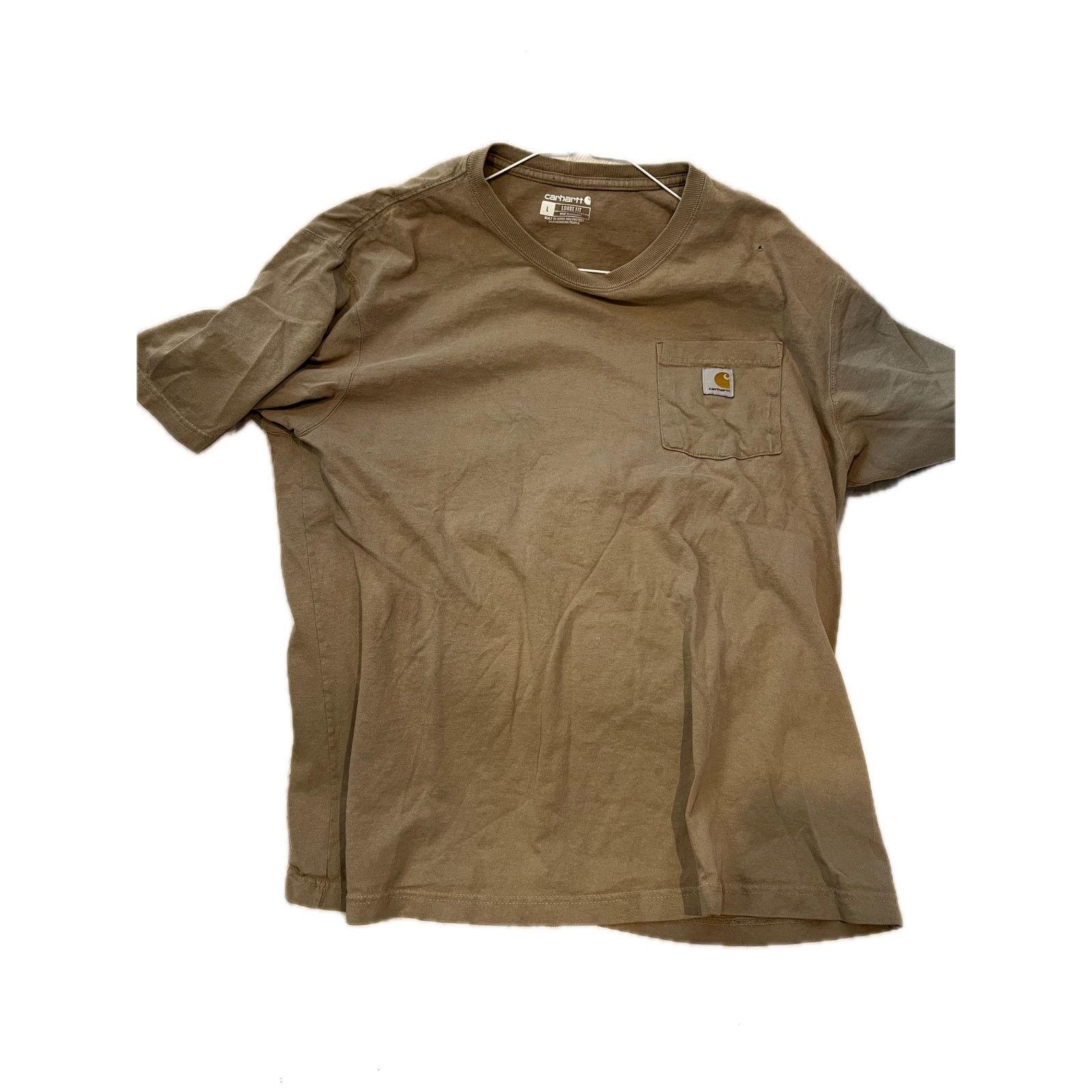 Carhartt Carhartt Khaki Pocket Tee Loose Fit Mens L Size US L / EU 52-54 / 3 - 1 Thumbnail