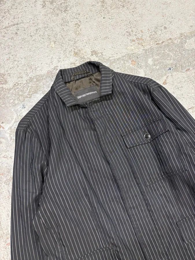 Emporio Armani 2000s Emporio Armani Vertical Stripes Jacket Size US M / EU 48-50 / 2 - 5 Thumbnail