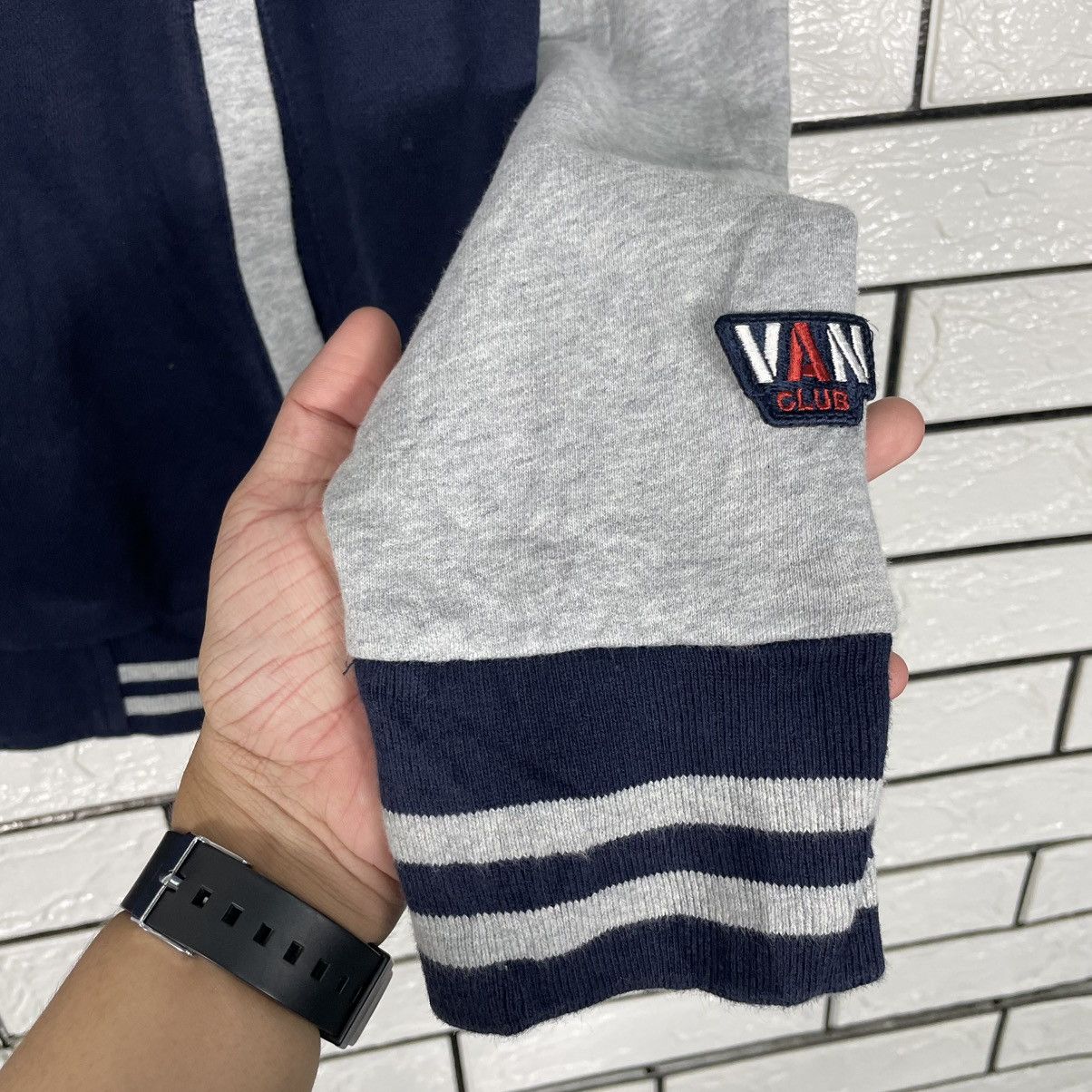 Japanese Brand Van Club Big Logo Varsity Sweater Jacket Size US L / EU 52-54 / 3 - 13 Thumbnail