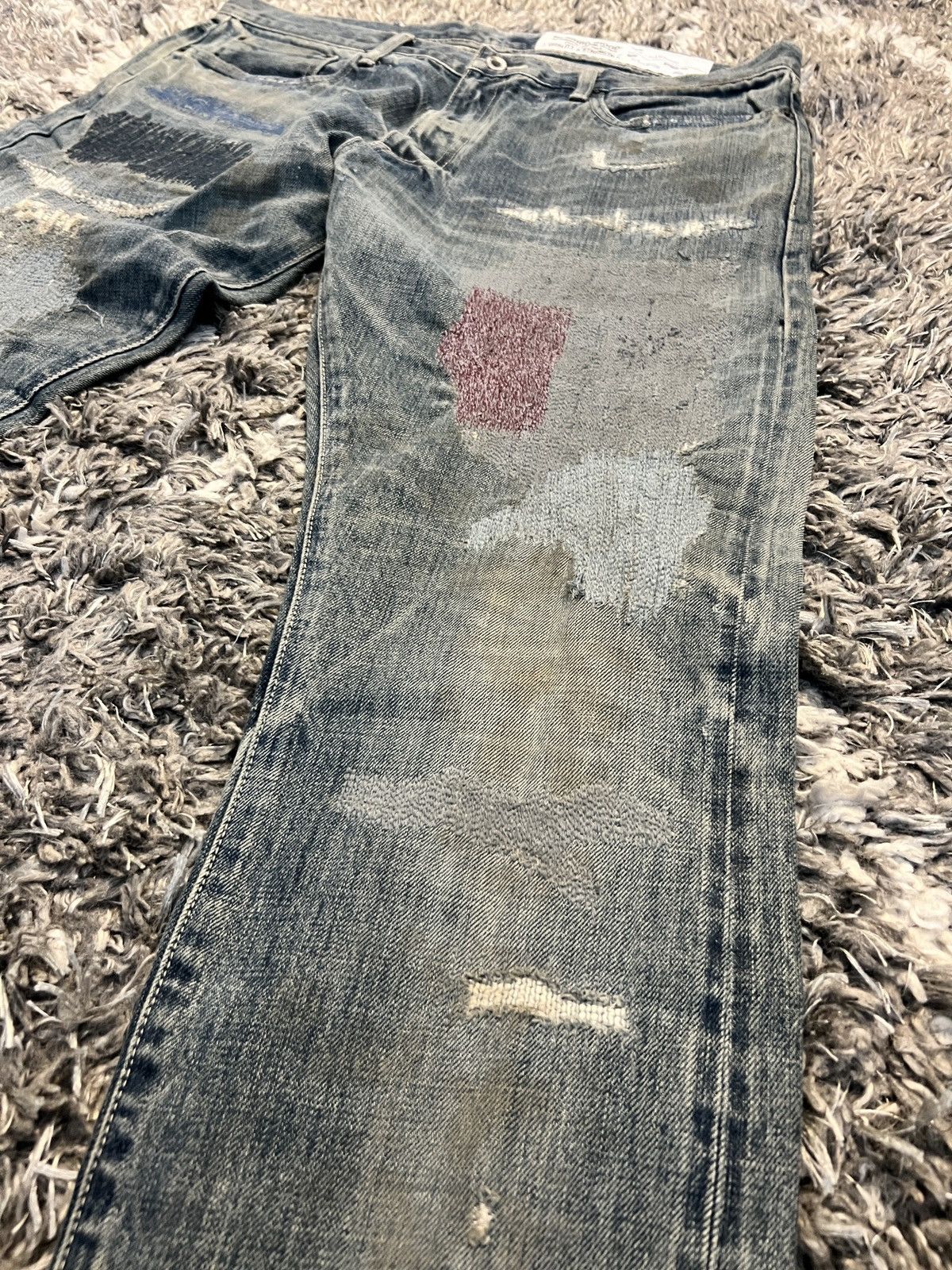Neighborhood Neighborhood 2017 “Gritty Savage” Limited Edition Denim Size US 34 / EU 50 - 6 Thumbnail