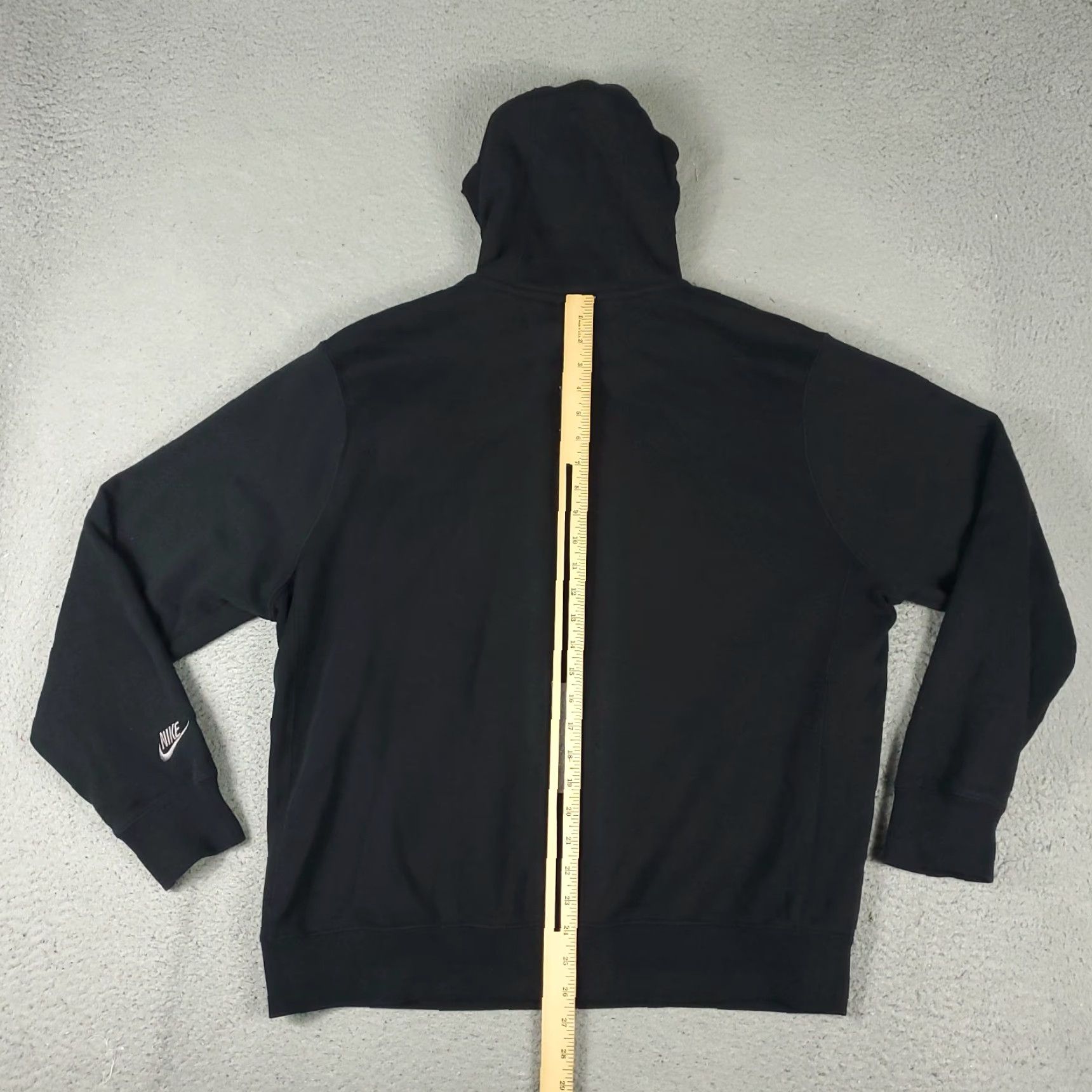 Nike Nike Hoodie Mens Large Black Swoosh Pullover Sweatshirt Sweatshirt Size US L / EU 52-54 / 3 - 6 Thumbnail