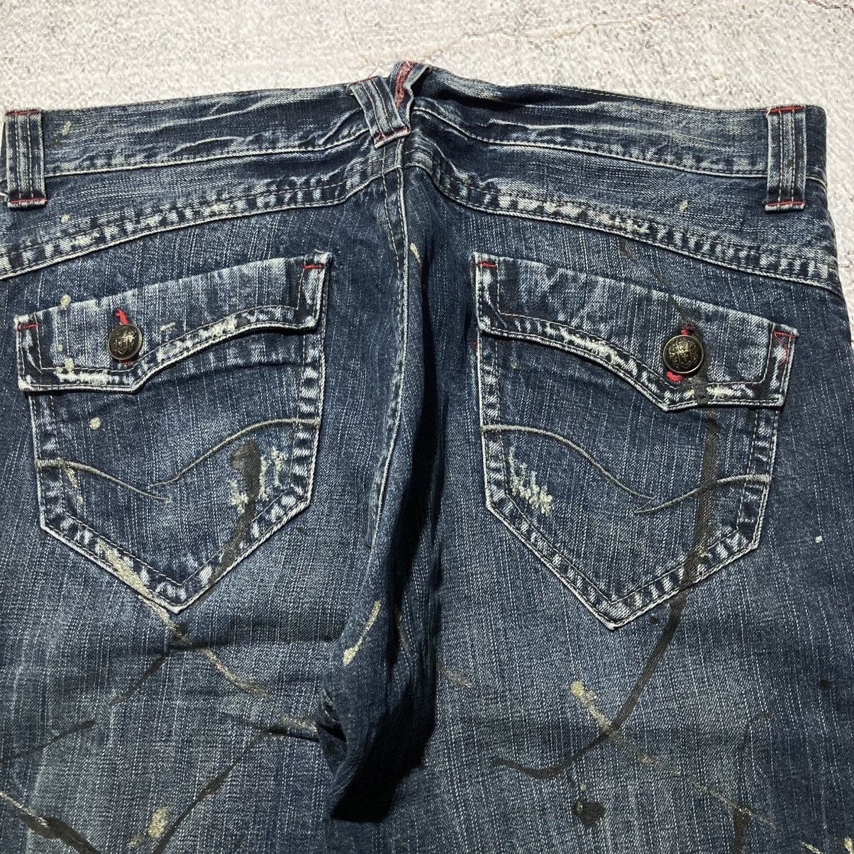 Japanese Brand 2000s Sorridere Distressed Ripped Denim Pants Y2k Grunge Size US 36 / EU 52 - 13 Thumbnail