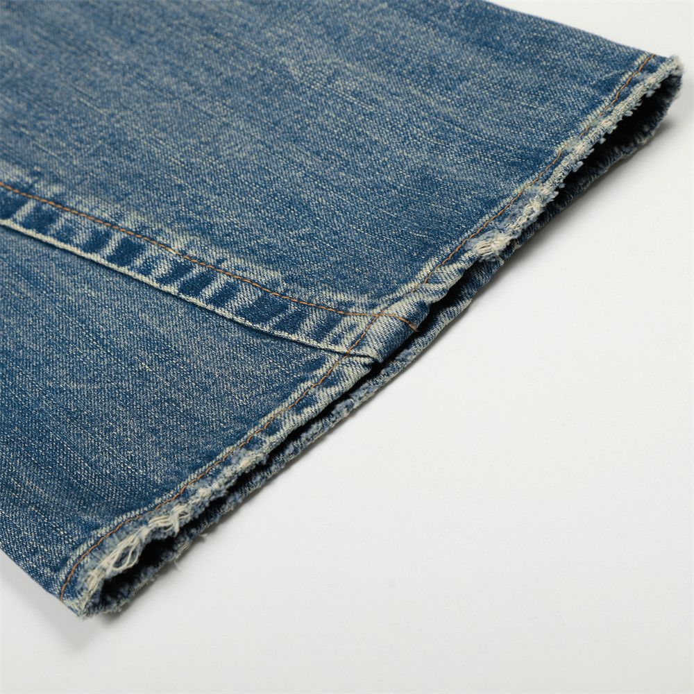 Vintage hippie trend Vibe men's retro punk washed flared jeans Size US 32 / EU 48 - 6 Thumbnail