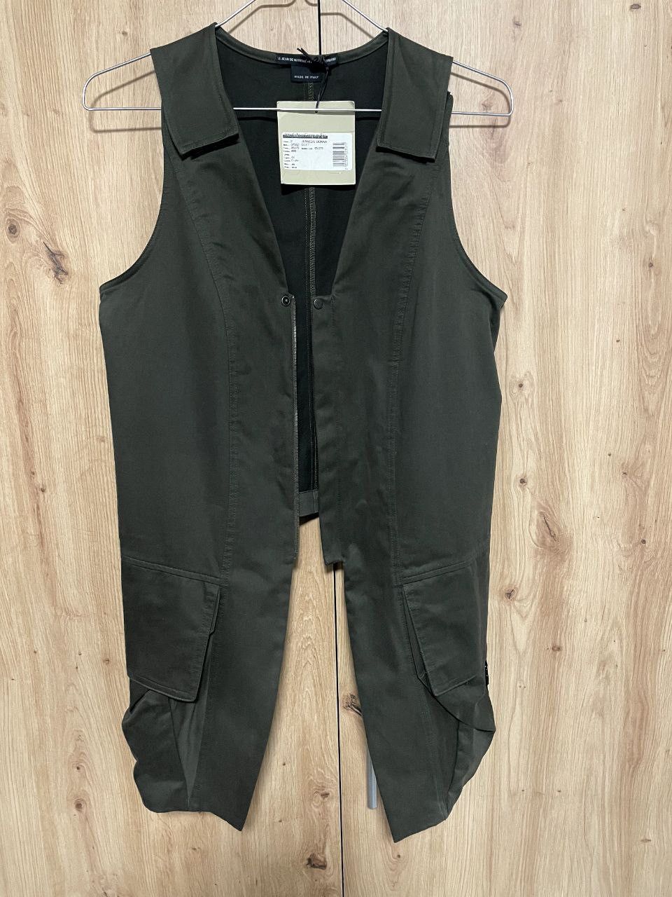 Marithe + Francois Girbaud New ! Marithe Francois Girbaud Avant-Garde Green Vest M+FG Size S / US 4 / IT 40 - 1 Thumbnail