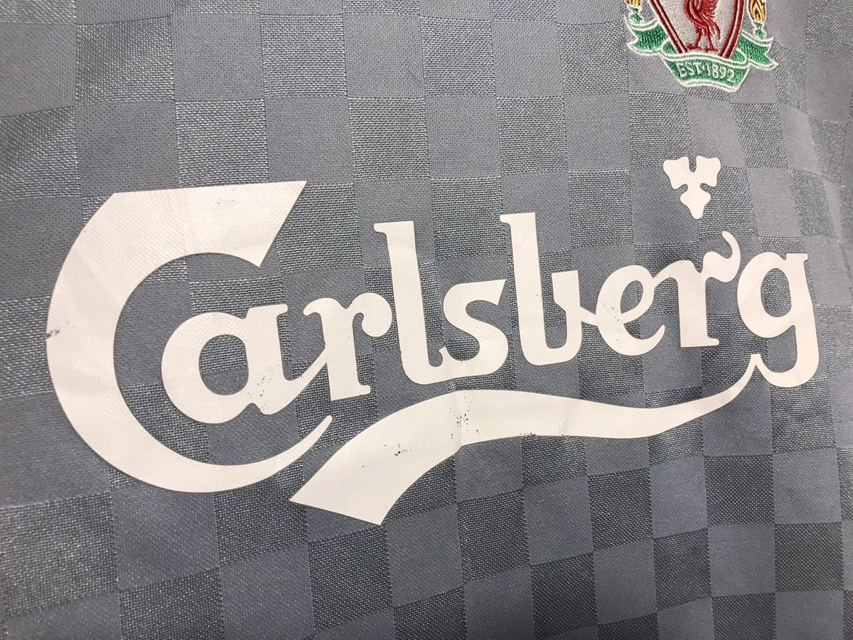 Vintage Shirt 2008 2009 Steven Gerrard Liverpool Away Jersey Gray #8 Size US S / EU 44-46 / 1 - 4 Thumbnail