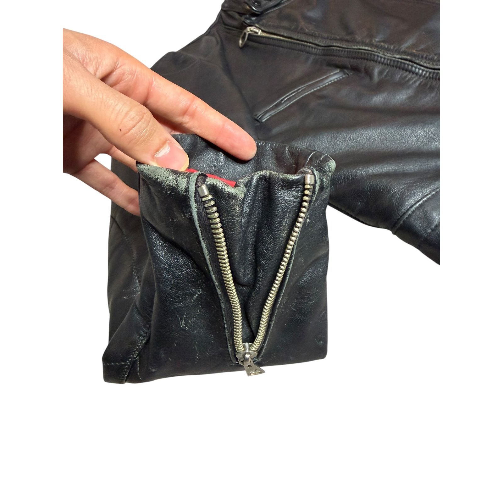 Genuine Leather × Vintage Vintage Harro Black Leather Motorcycle Jacket Size US M / EU 48-50 / 2 - 10 Thumbnail