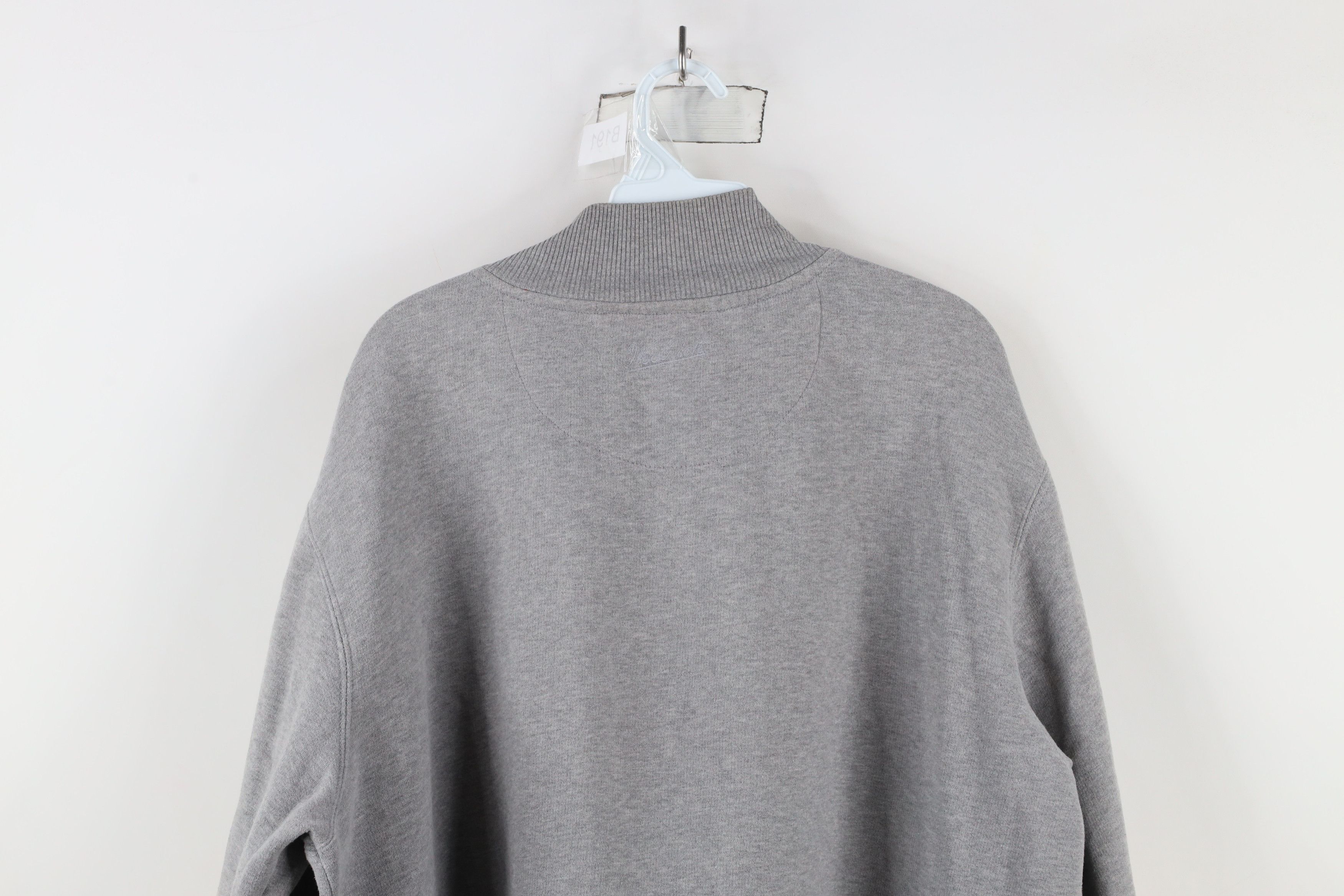 Vintage × Woolrich Woolen Mills Vintage Woolrich Touch Elbow Patch Half Zip Sweatshirt Gray Size US L / EU 52-54 / 3 - 14 Thumbnail