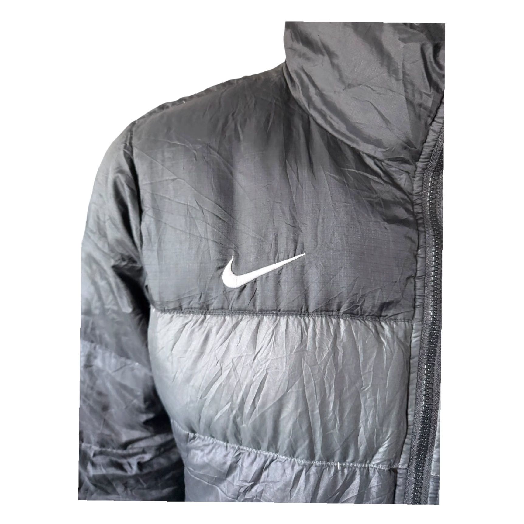 Nike Nike 550 Down Puffer Jacket XL Black—Men’s, Regular Fit, 105/US 105, Grey Duck Down 75% / Feathers 25%, Swoosh Back, Zip, Winter Casual Jacket Size US XL / EU 56 / 4 - 2 Thumbnail