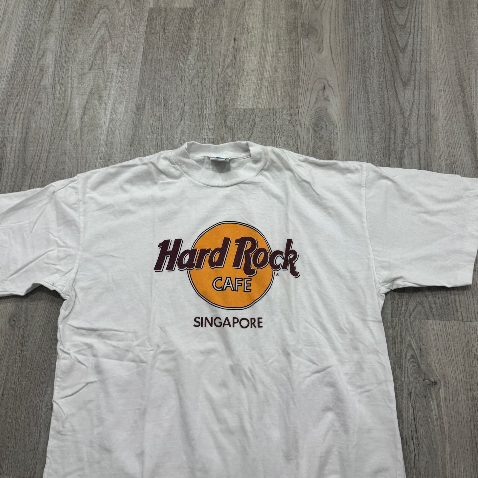 Hard Rock Cafe Vintage Hard Rock Cafe Singapore Shirt Men's XL White 90s Size US XL / EU 56 / 4 - 2 Thumbnail