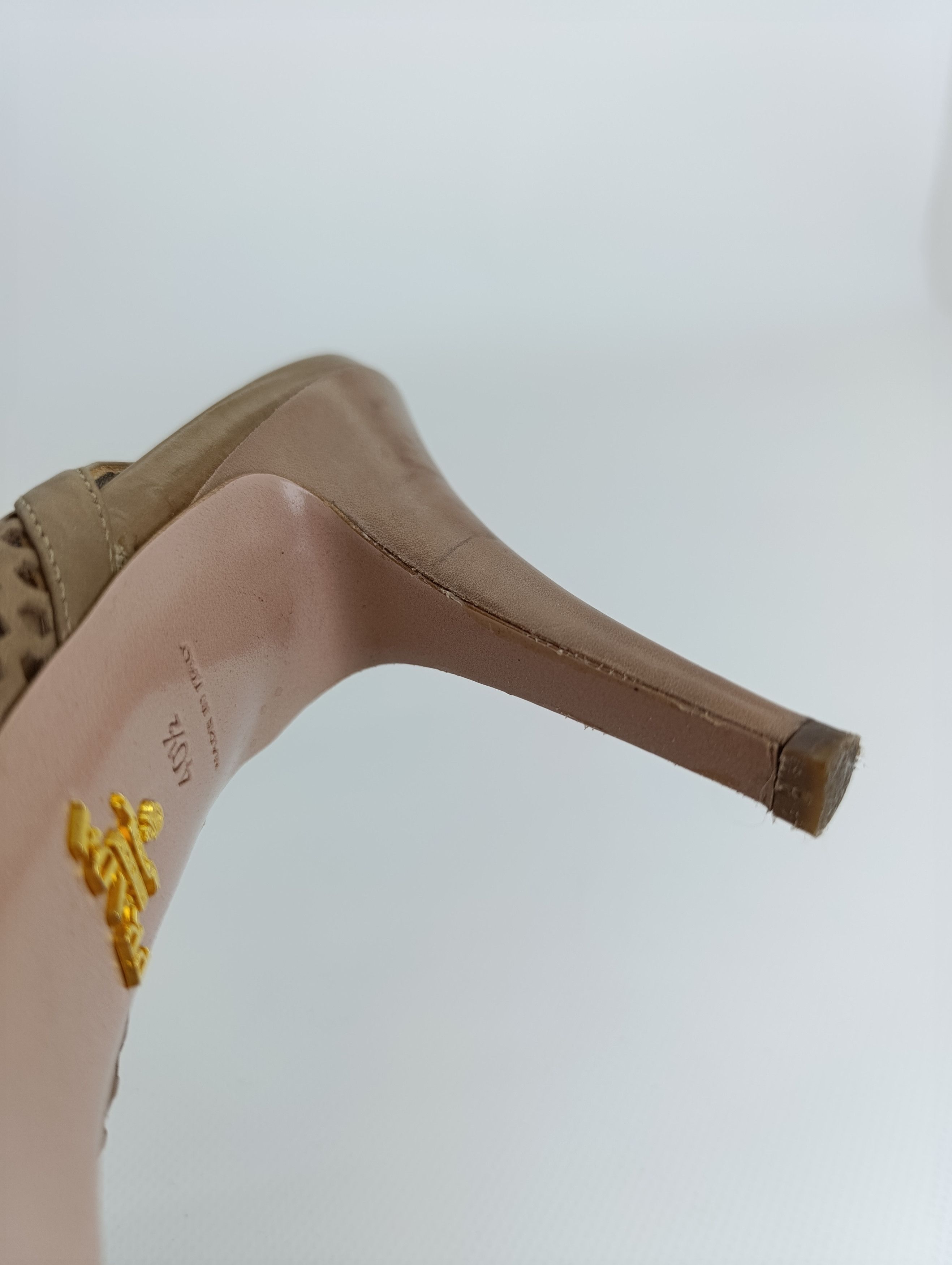Prada PRADA TORTILLA LEATHER LASER CUT SLINGBACK SANDALS Size US 10.5 / IT 40.5 - 9 Thumbnail
