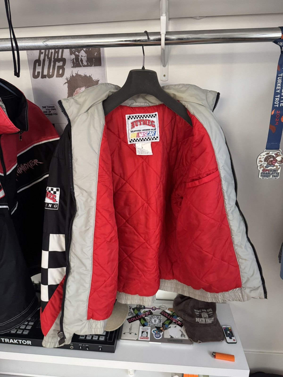 Nutmeg Vtg Nutmeg Mills Dale Earnhardt NASCAR Padded Jacket #3 L Size US L / EU 52-54 / 3 - 3 Thumbnail