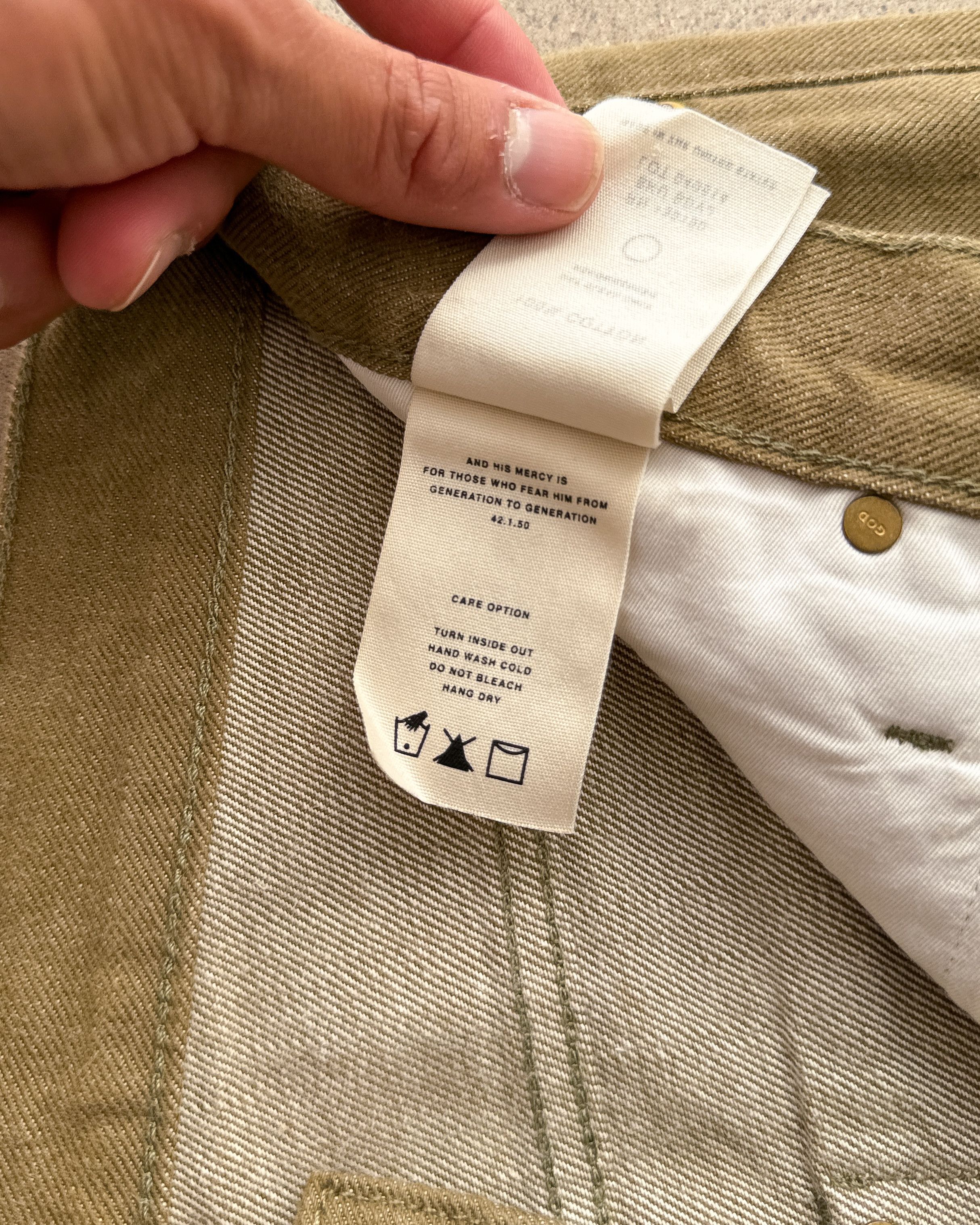 Fear of God Fear Of God Jeans Fifth Collection Gold Olive Green Selvedge Size US 34 / EU 50 - 6 Thumbnail
