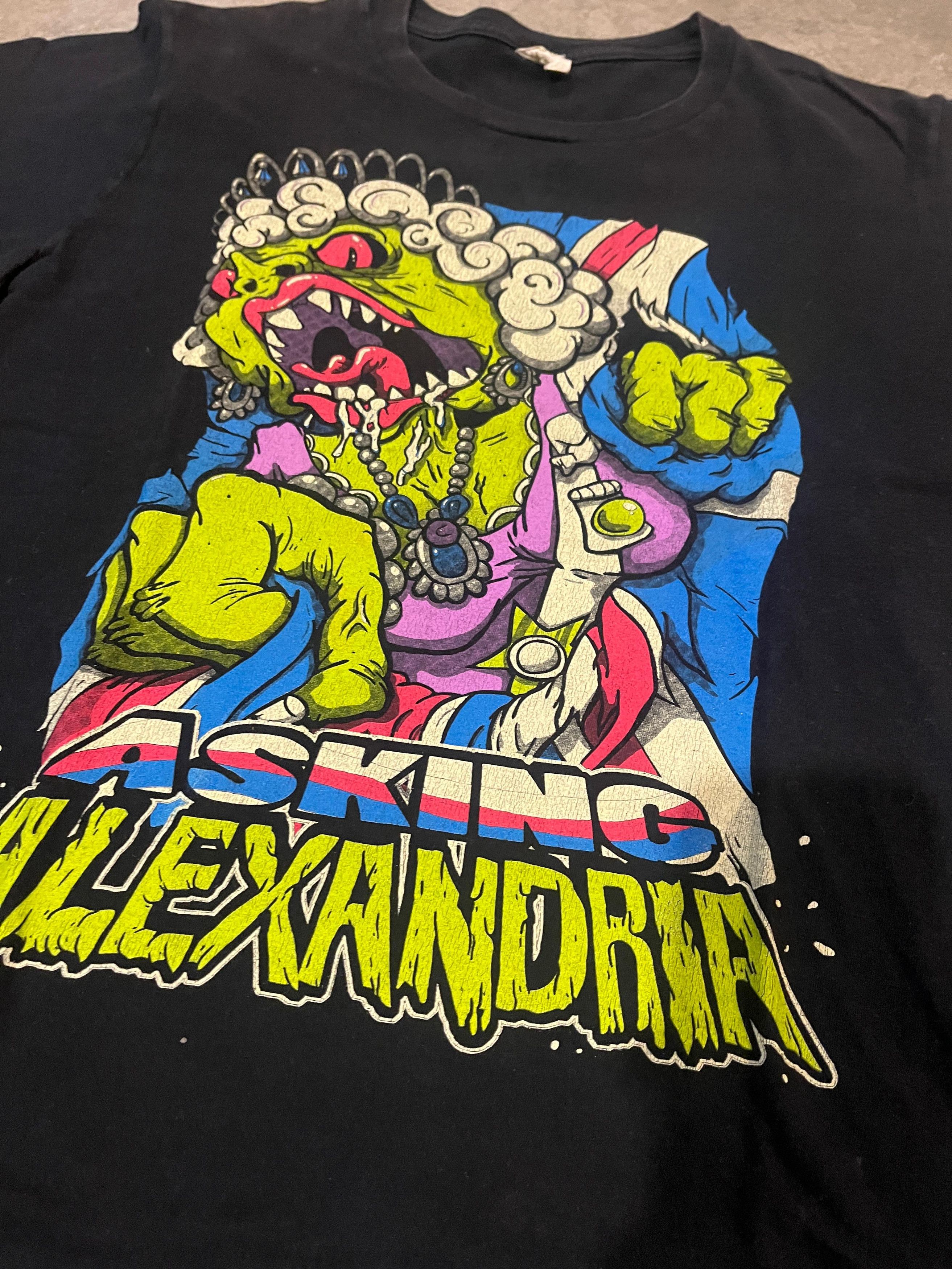 Vintage Y2K ASKING ALEXANDRIA BAND TSHIRT Size US M / EU 48-50 / 2 - 2 Thumbnail