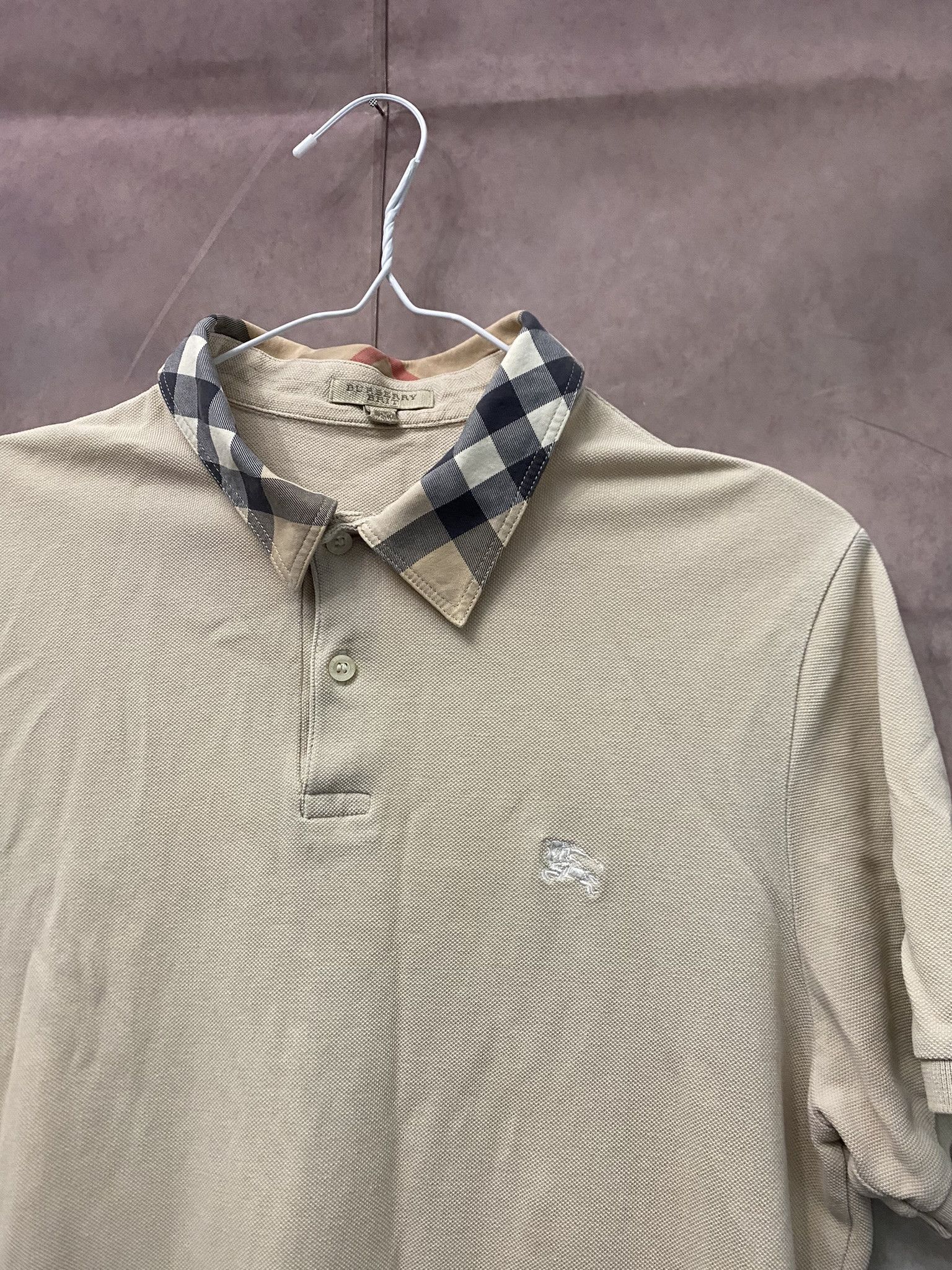 Burberry × Designer Burberry Polo Nova Check Luxury Size US L / EU 52-54 / 3 - 2 Thumbnail