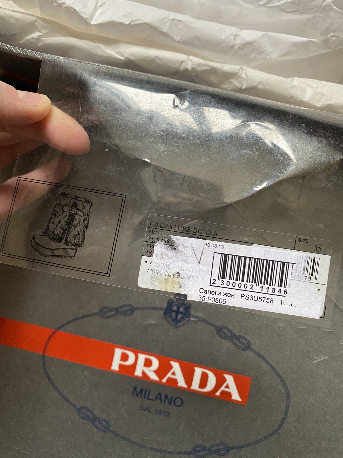 Prada Vintage y2k Prada Fur & Suede Boots Size US 6 / IT 36 - 7 Thumbnail