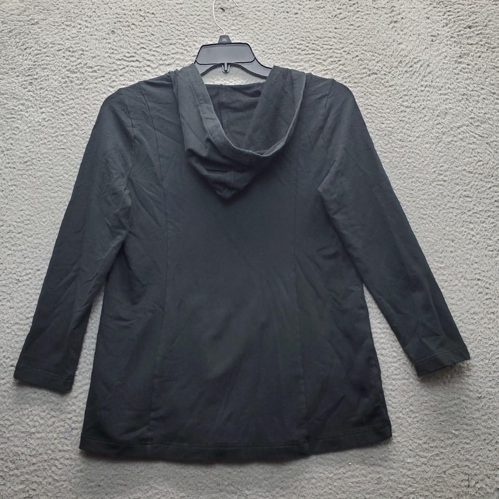 Vintage Pure Jill Hoodie Womens Small Black Stretch Regular Fit Long Sleeve Full Zip Size S / US 4 / IT 40 - 2 Thumbnail