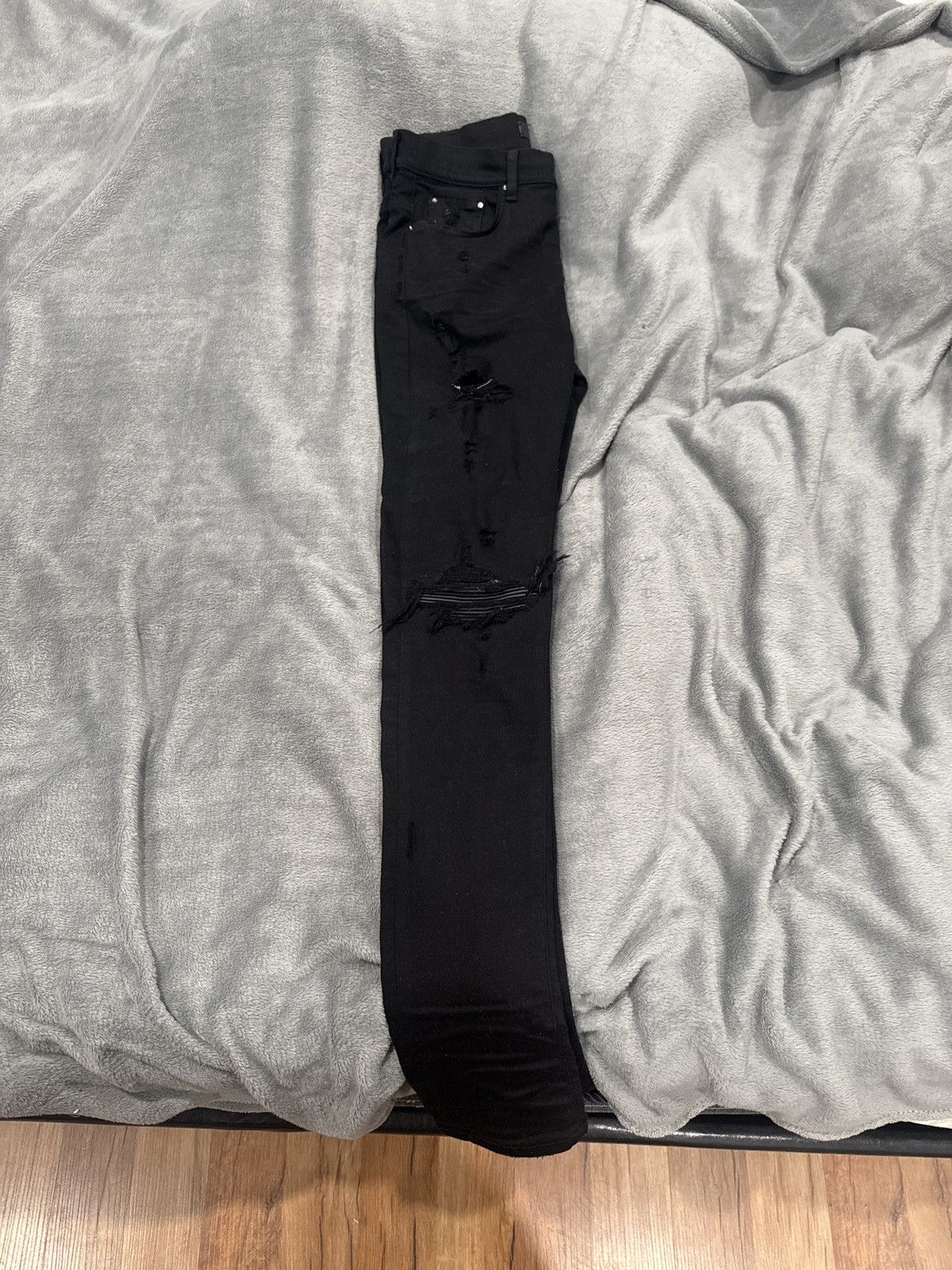 Amiri Black Amiri Mx1 Jeans Size US 33 - 3 Thumbnail