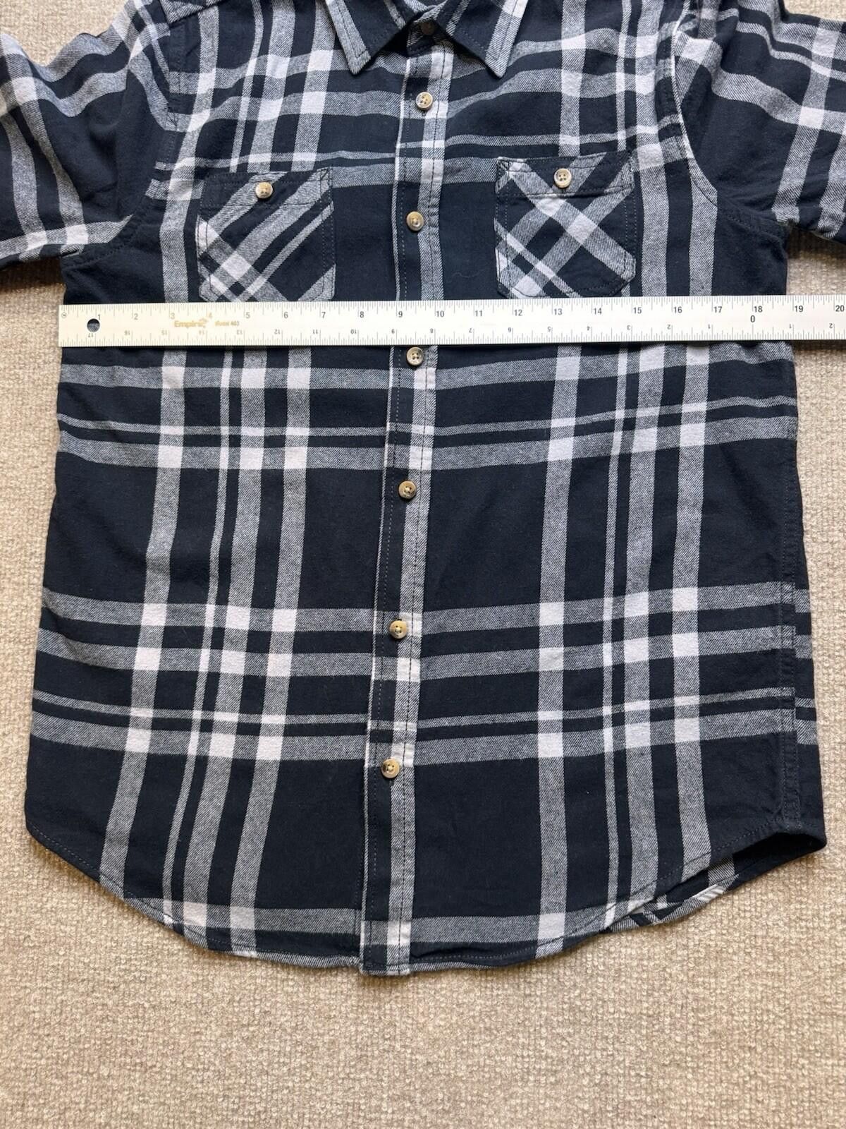 Arizona Jean Co. Arizona Jeans Co. Boy's XL 18/20 Blk/Gry LS Flannel [735] Size US XL / EU 56 / 4 - 8 Thumbnail
