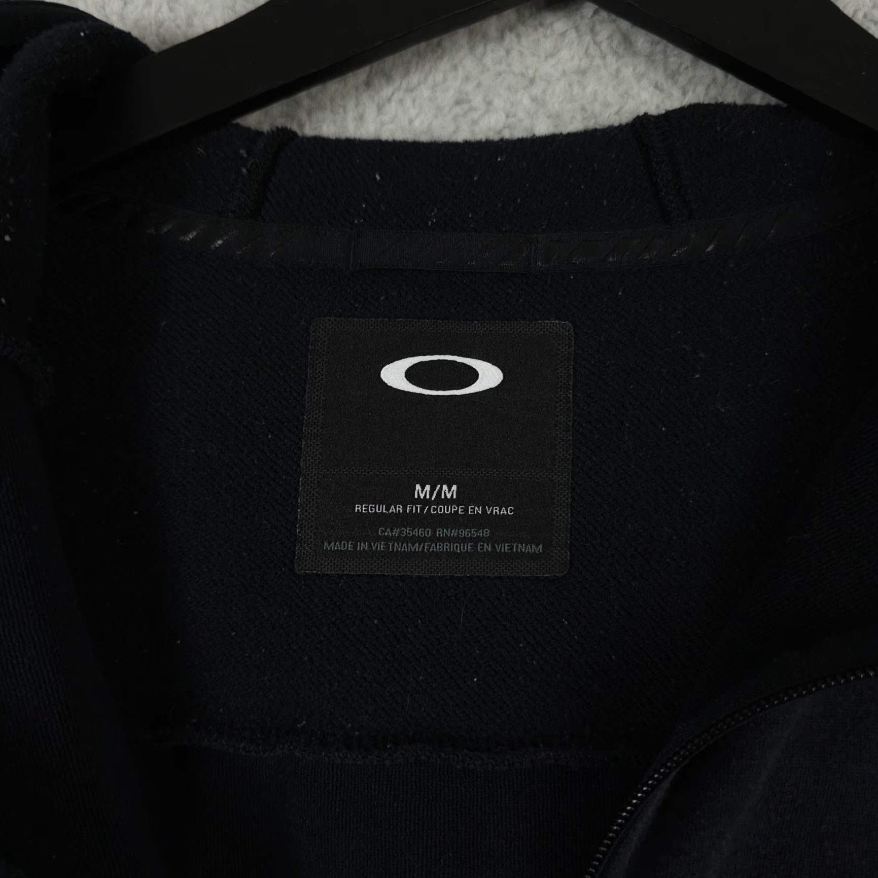 Oakley Oakley Hoodie Mens Medium Faded Black Full Zip Jacket Grunge Distressed Skater Size US M / EU 48-50 / 2 - 3 Thumbnail