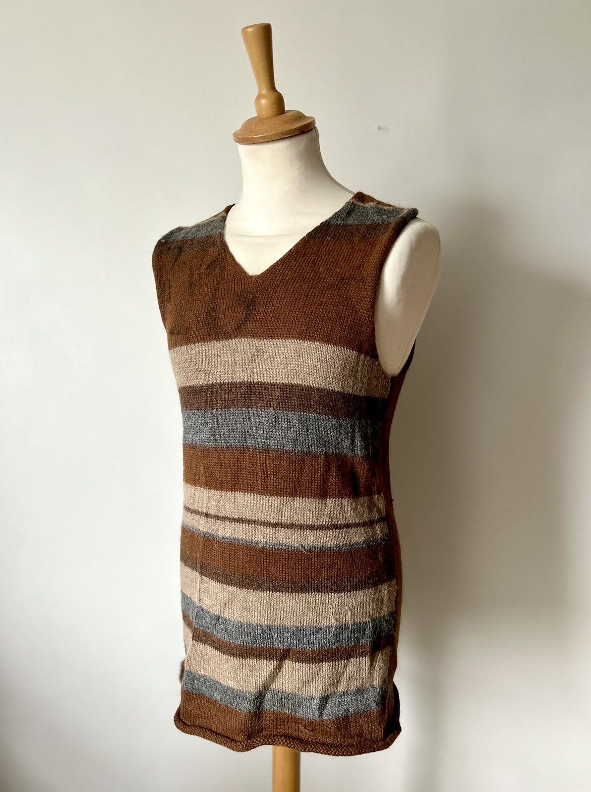Comme des Garcons Homme Plus CDGH+ AW1995 ‘SLEEP’ NUMBERED ALPACA WOOL KNIT VEST ad1995 Size US S / EU 44-46 / 1 - 1 Thumbnail