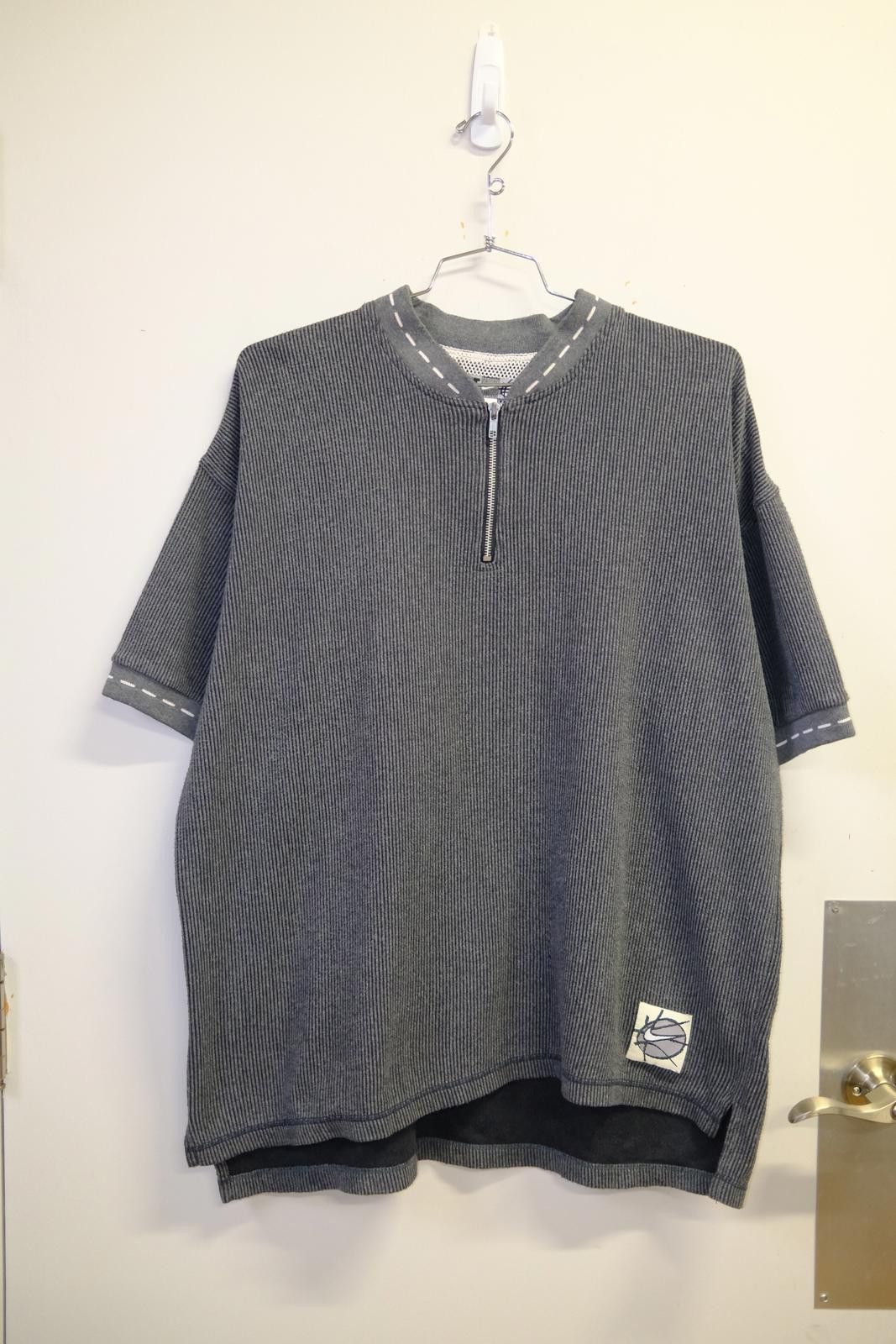 Nike 00's Nike Ribbed Quarter-Zip T-Shirt Size L / US 10 / IT 46 - 1 Thumbnail