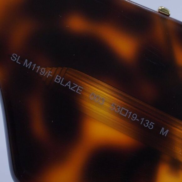 Saint Laurent Paris Saint Laurent SLM119/F BLAZE 003 Sunglasses Havana Frame Size ONE SIZE - 7 Thumbnail
