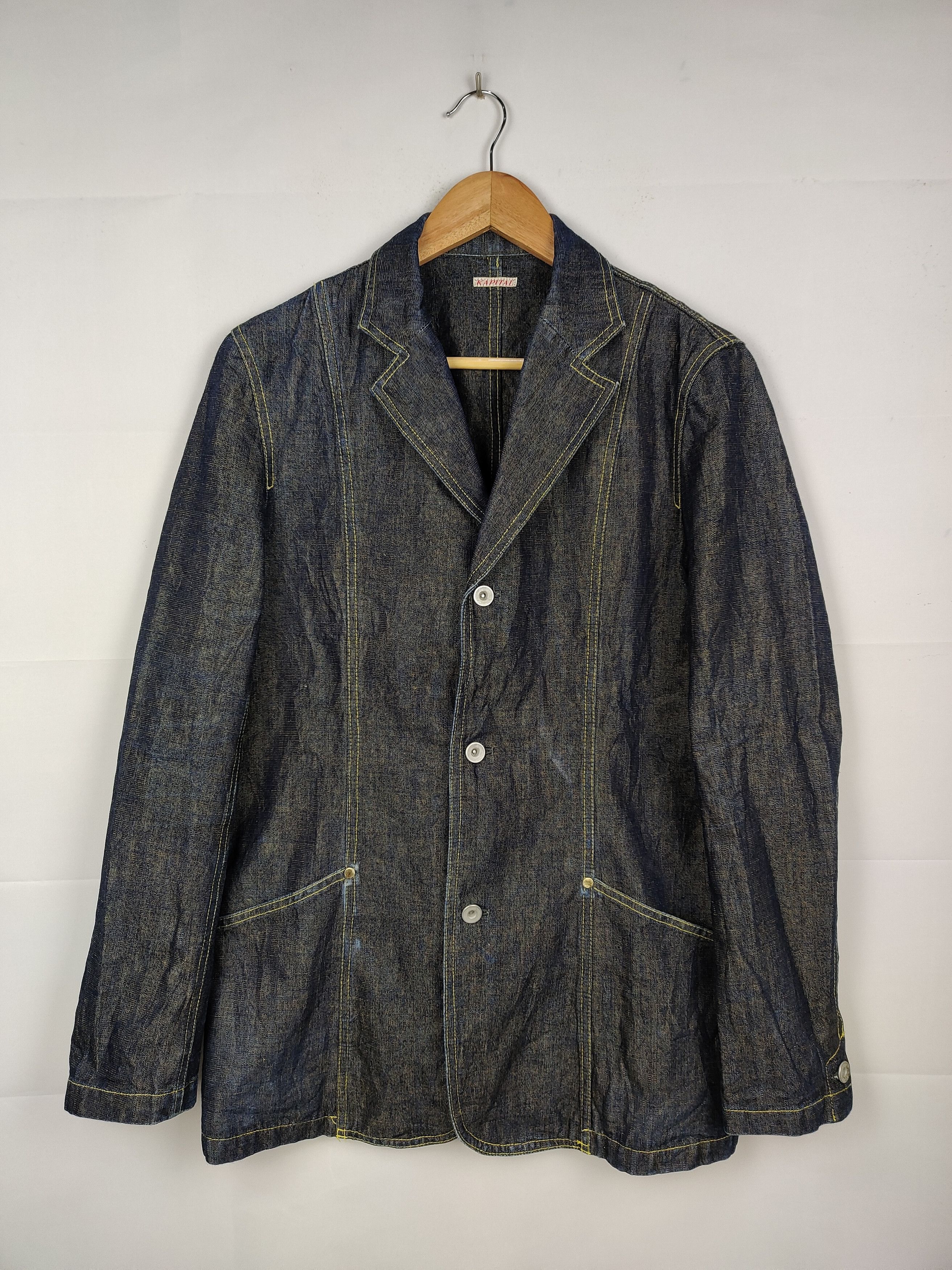 Kapital Kapital Denim Open Collar Jacket Size US M / EU 48-50 / 2 - 1 Thumbnail
