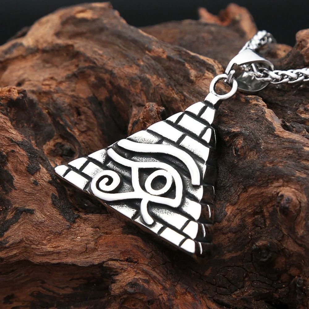 Other Vintage Egyptian Eye Pendant Necklace Size ONE SIZE - 4 Thumbnail