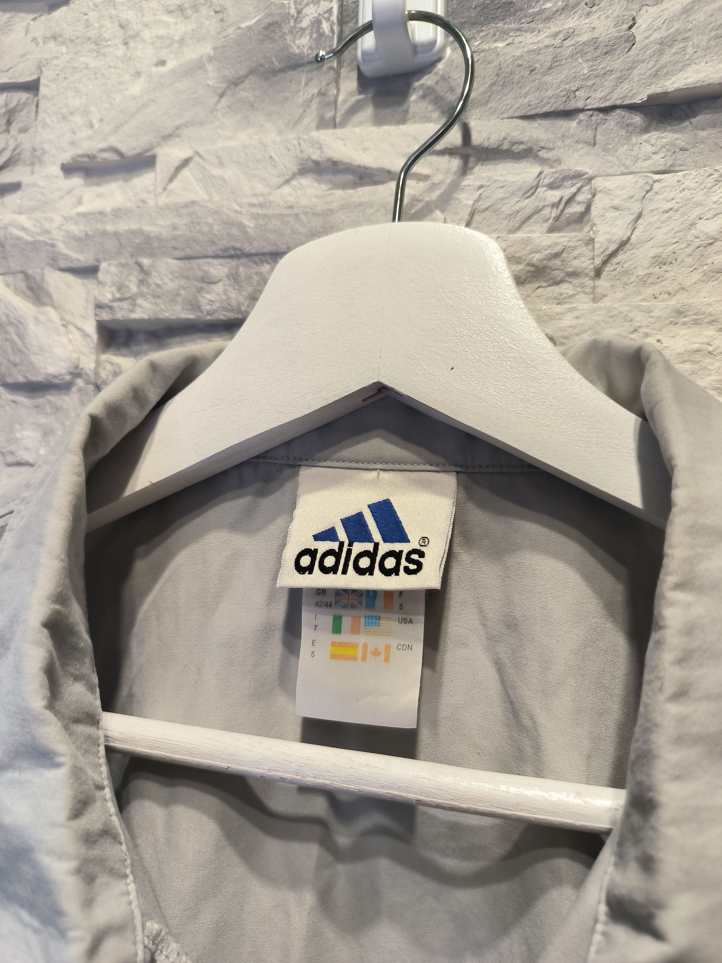 Adidas × Vintage Vintage Adidas Button-Up Shirt Short Sleeve 90s Logo Size US XL / EU 56 / 4 - 5 Thumbnail