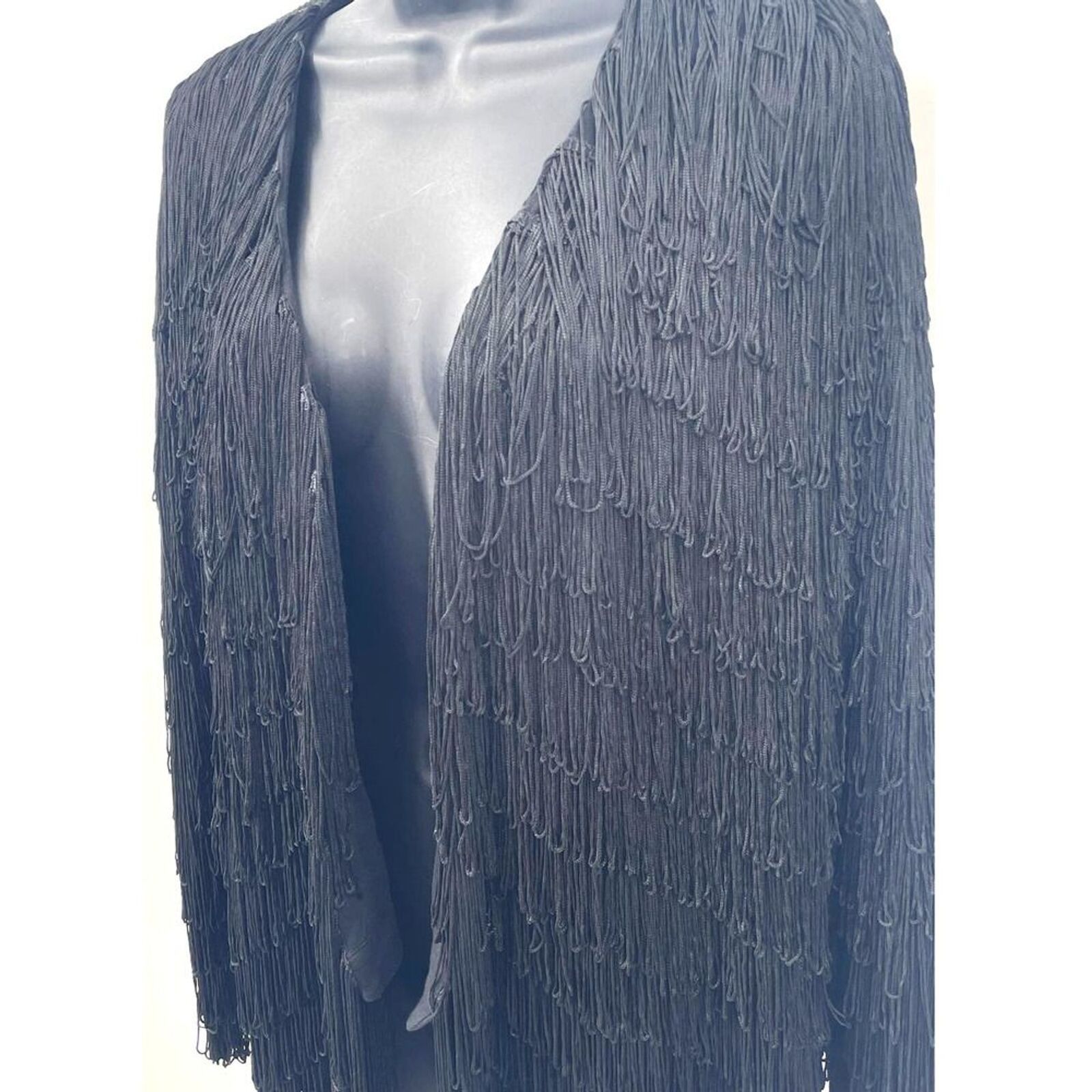 Anthropologie Anthropologie Fringed Long-Sleeve Jacket by Vanessa Virginia Size M / US 6-8 / IT 42-44 - 2 Thumbnail